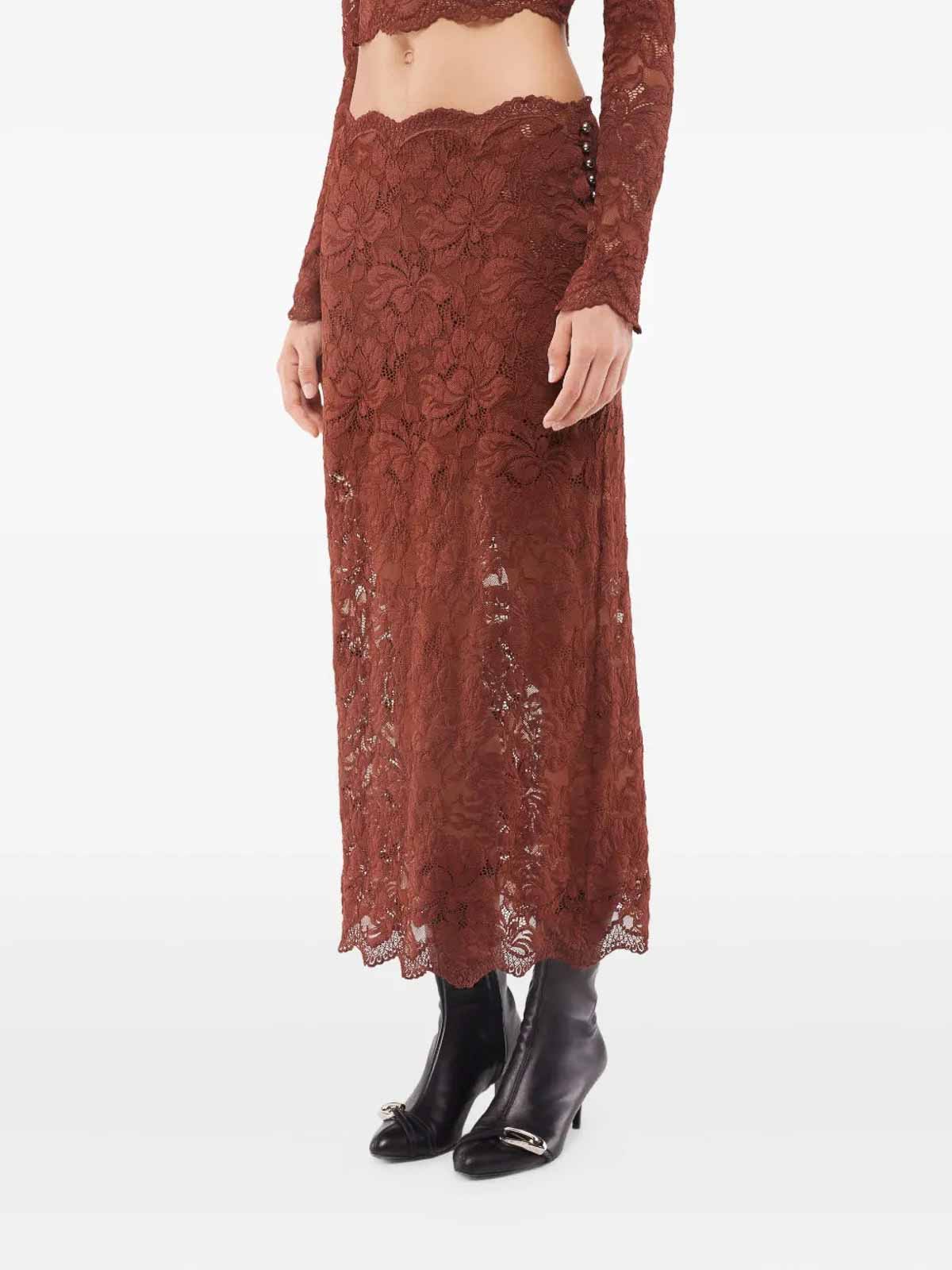 Cinnamon lace skirt 5HJJU598PA0170P237 (Rabanne / スカート ) | Rabanne (ラバンヌ)(1)