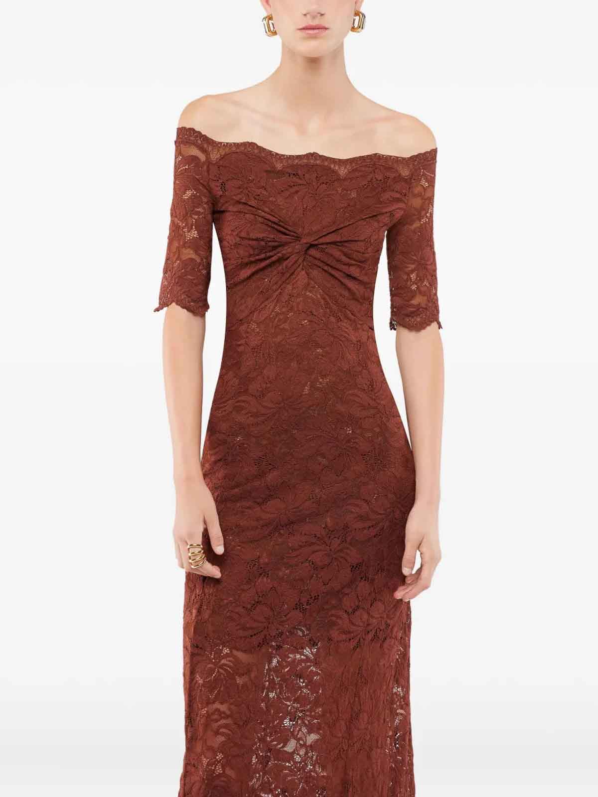 Midi Pizzo Cinnamon dress 5JJRO106PA0170P237 (Rabanne / ワンピース・ドレス・オールインワン ) | Rabanne (ラバンヌ)(2)