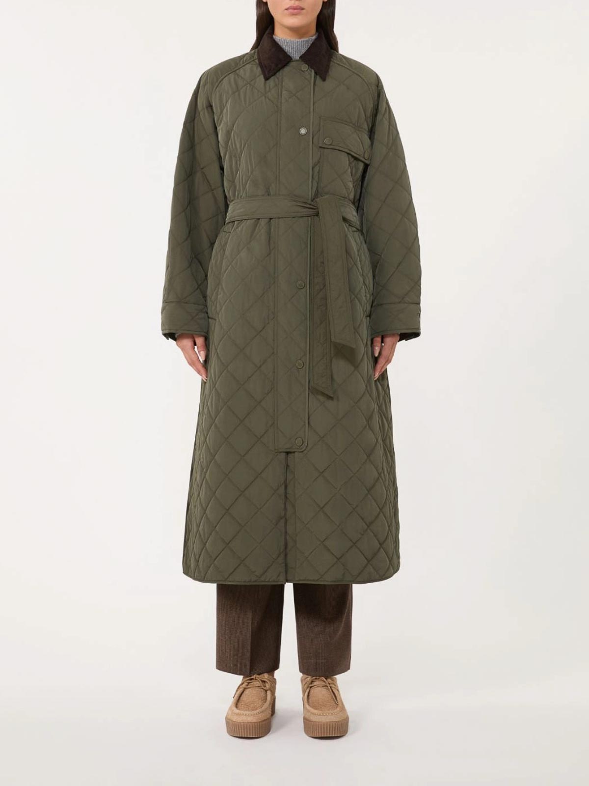 Padded coat Kaki pampering 2525496092600007 (Weekend Max Mara / コート ) | Weekend Max Mara (ウィークエンド マックスマーラ)(2)