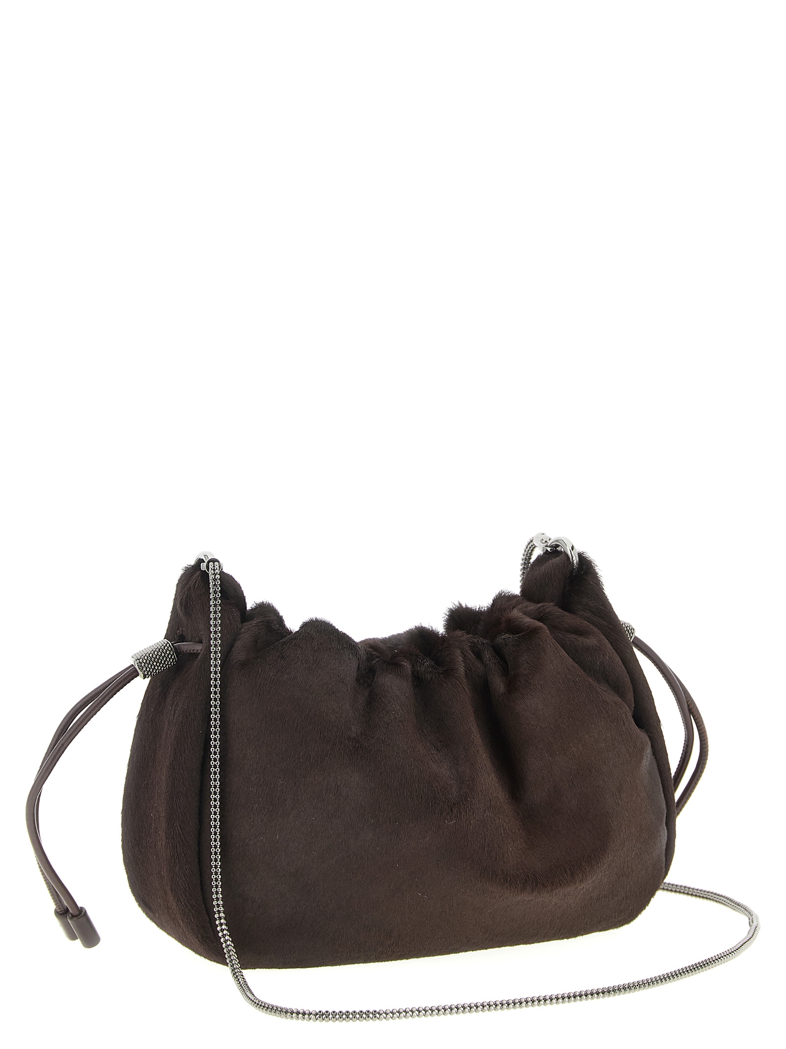 'Bucket Mellow' mini crossbody bag MBLXD2667C4398 (Brunello Cucinelli / ハンドバッグ・ショルダーバッグ ) | Brunello Cucinelli (ブルネロ・クチネリ)(1)