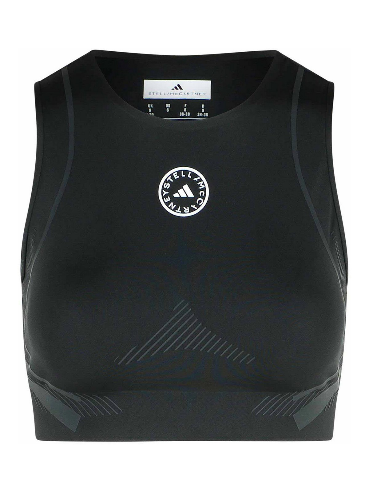 Black Polyester Blend Crop Top JW2006BLACK (adidas by Stella McCartney / タンクトップ・キャミソール ) | adidas by Stella McCartney (アディダス バイ ステラ マッカートニー)