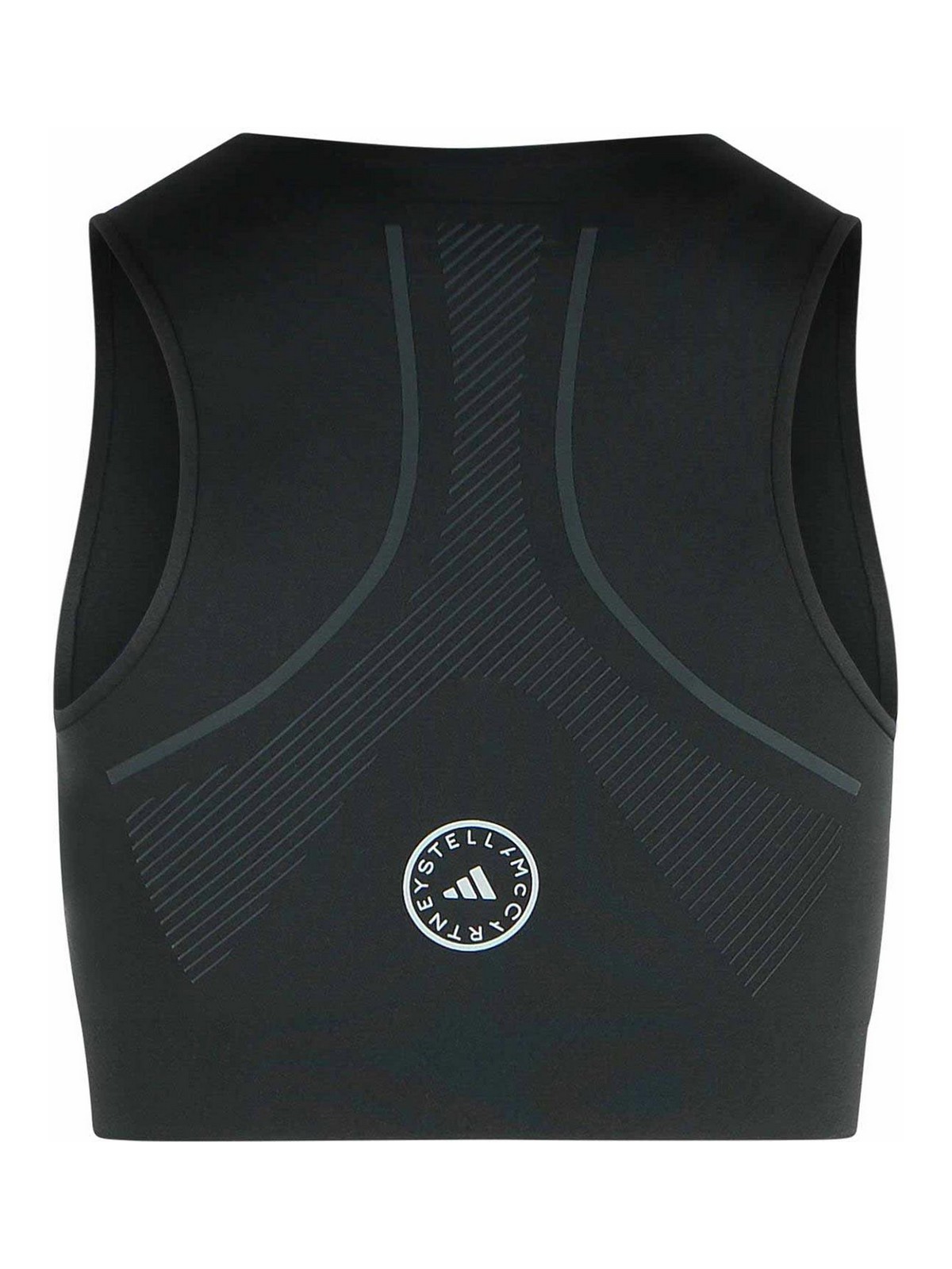 Black Polyester Blend Crop Top JW2006BLACK (adidas by Stella McCartney / タンクトップ・キャミソール ) | adidas by Stella McCartney (アディダス バイ ステラ マッカートニー)(1)