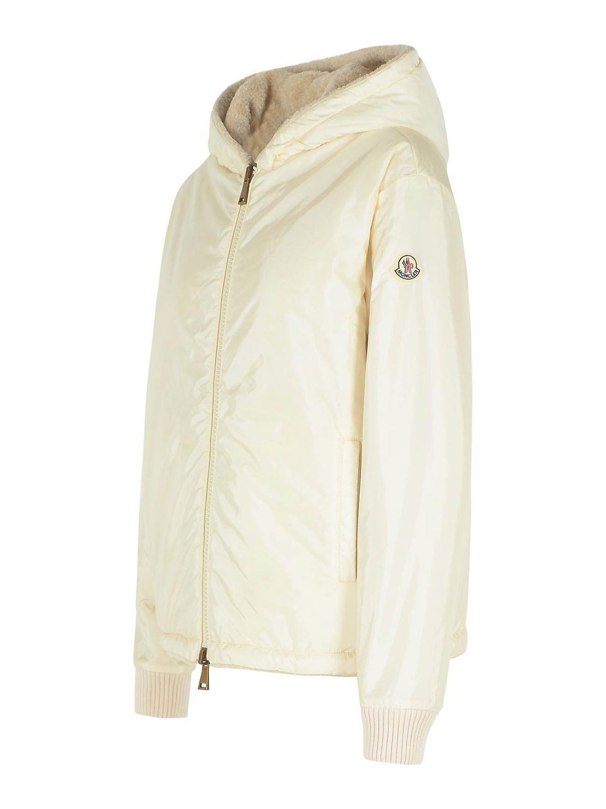 Reversible Jacket In Cream Cotton Blend 0938G0001689A0F036 (Moncler / カジュアルジャケット ) | Moncler (モンクレール)(4)