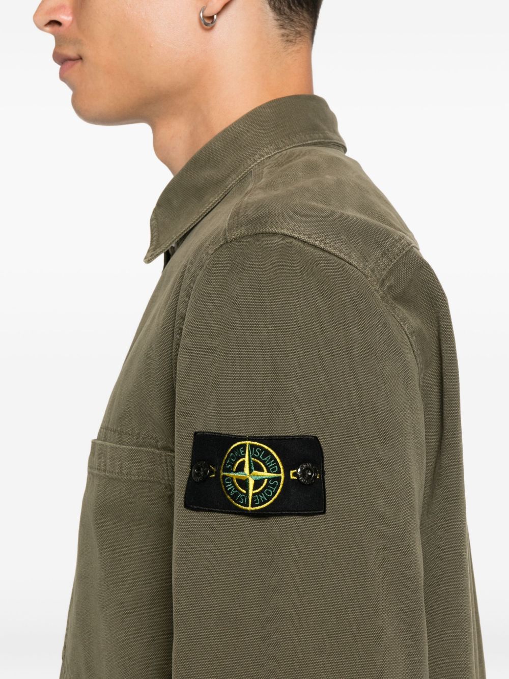 Stone Island Shirts Green K2S151200025S0184V0154 (STONE ISLAND / シャツ・ブラウス ) | STONE ISLAND (ストーンアイランド)(3)