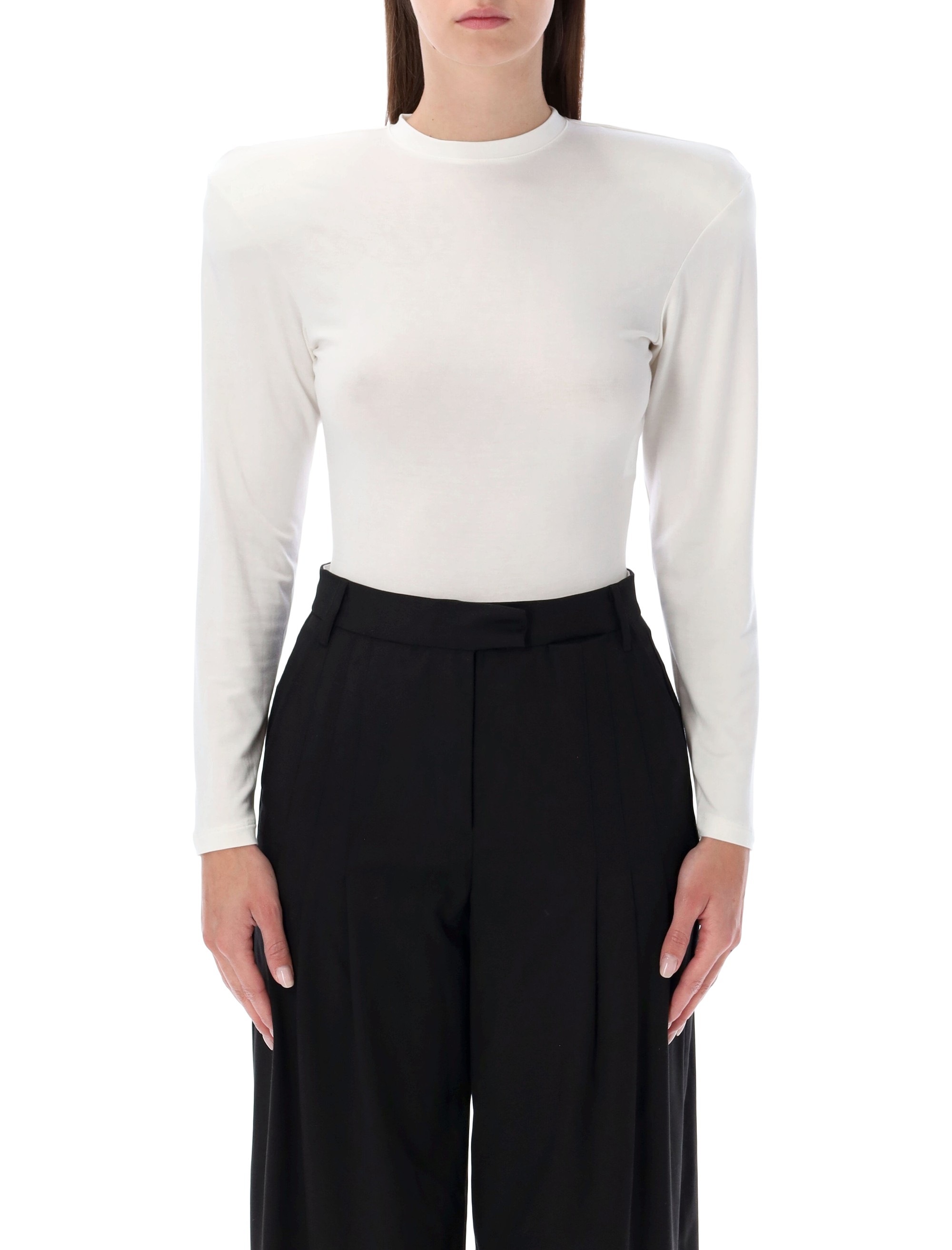 Magda Burtym Top White 289925CREAM (MAGDA BUTRYM / Tシャツ・カットソー ) | MAGDA BUTRYM (マグダブトリム)