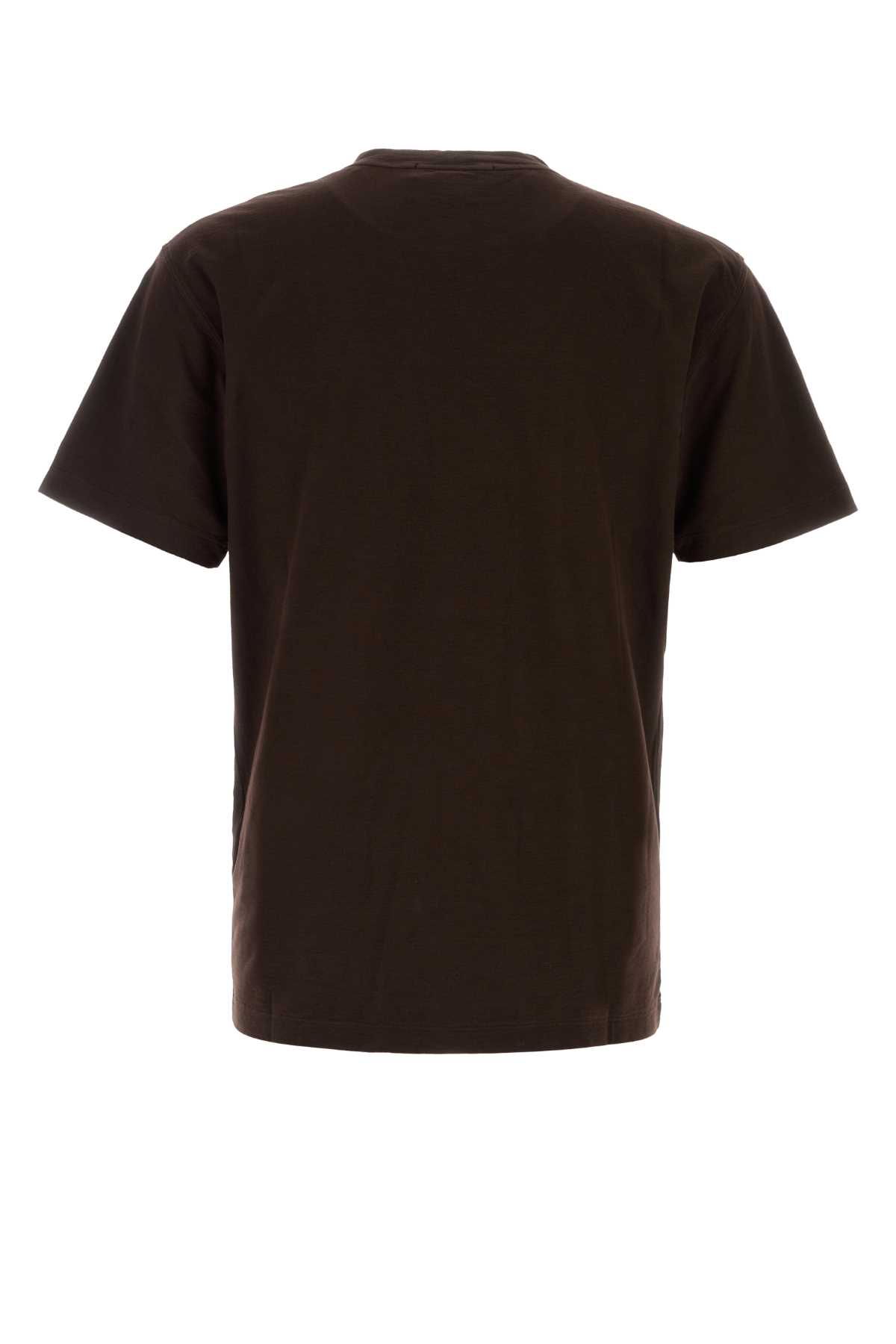 Brown cotton t-shirt 210003411V0070 (STONE ISLAND / Tシャツ・カットソー ) | STONE ISLAND (ストーンアイランド)(1)