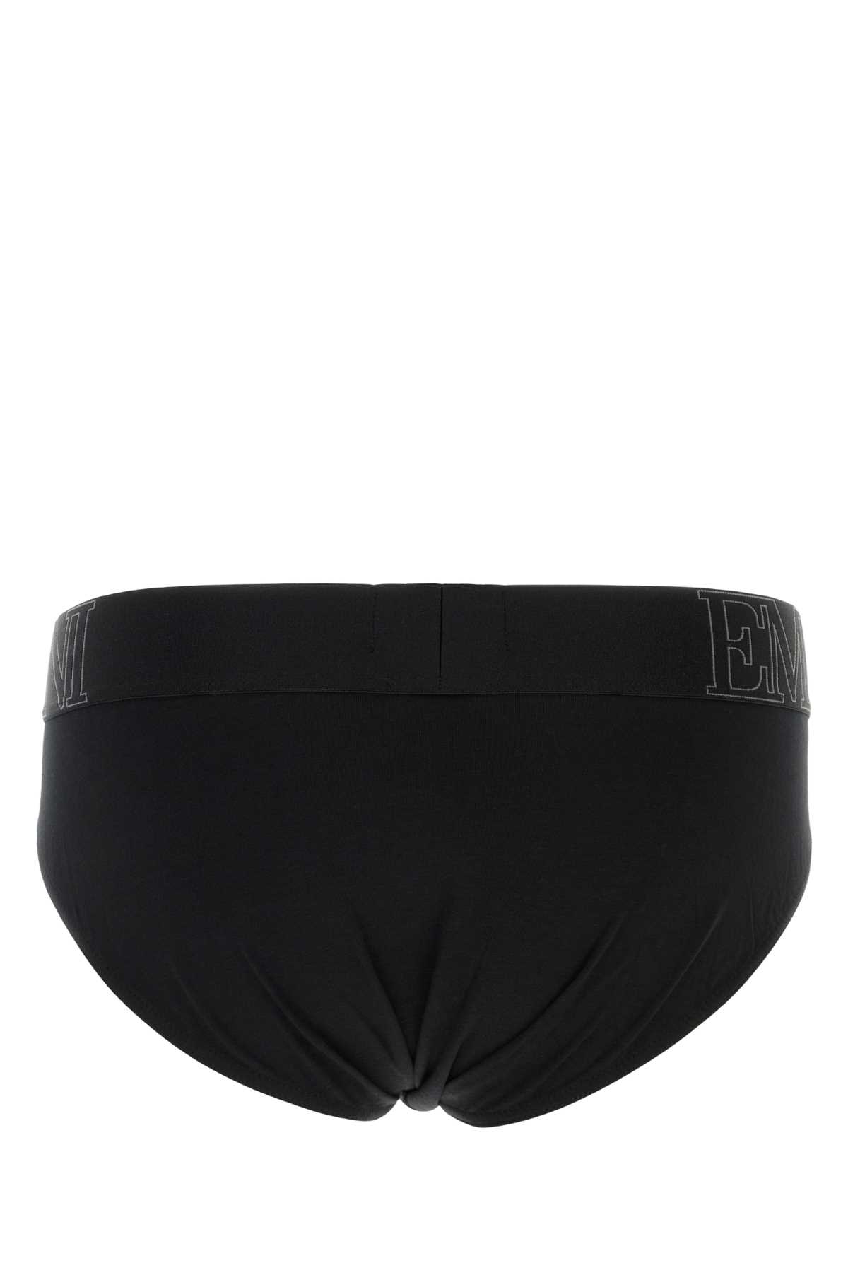 Black stretch cotton brief EM000229AF14978UC001 (EMPORIO ARMANI / アンダーウェア ) | EMPORIO ARMANI (エンポリオ アルマーニ)(1)
