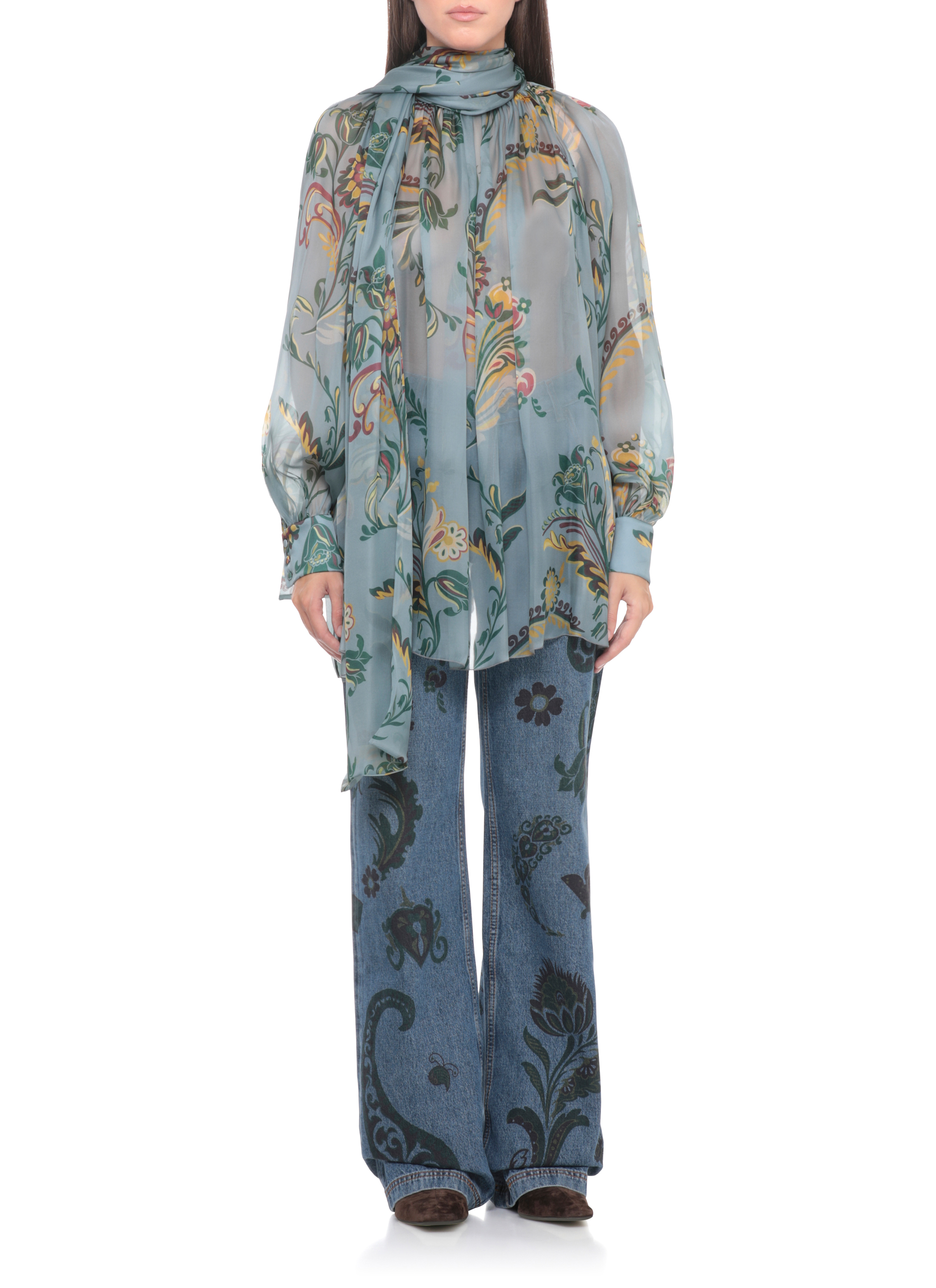 Etro Shirts Blue WRJA015099SA1M0X0881 (ETRO / シャツ・ブラウス ) | ETRO (エトロ)(1)