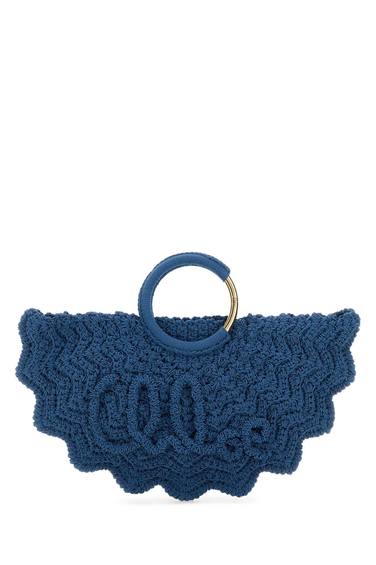 Cerulean blue fabric small Bracelet Paravent handbag 25US622P23485 (Chloé / ハンドバッグ・ショルダーバッグ ) | Chloé (クロエ)