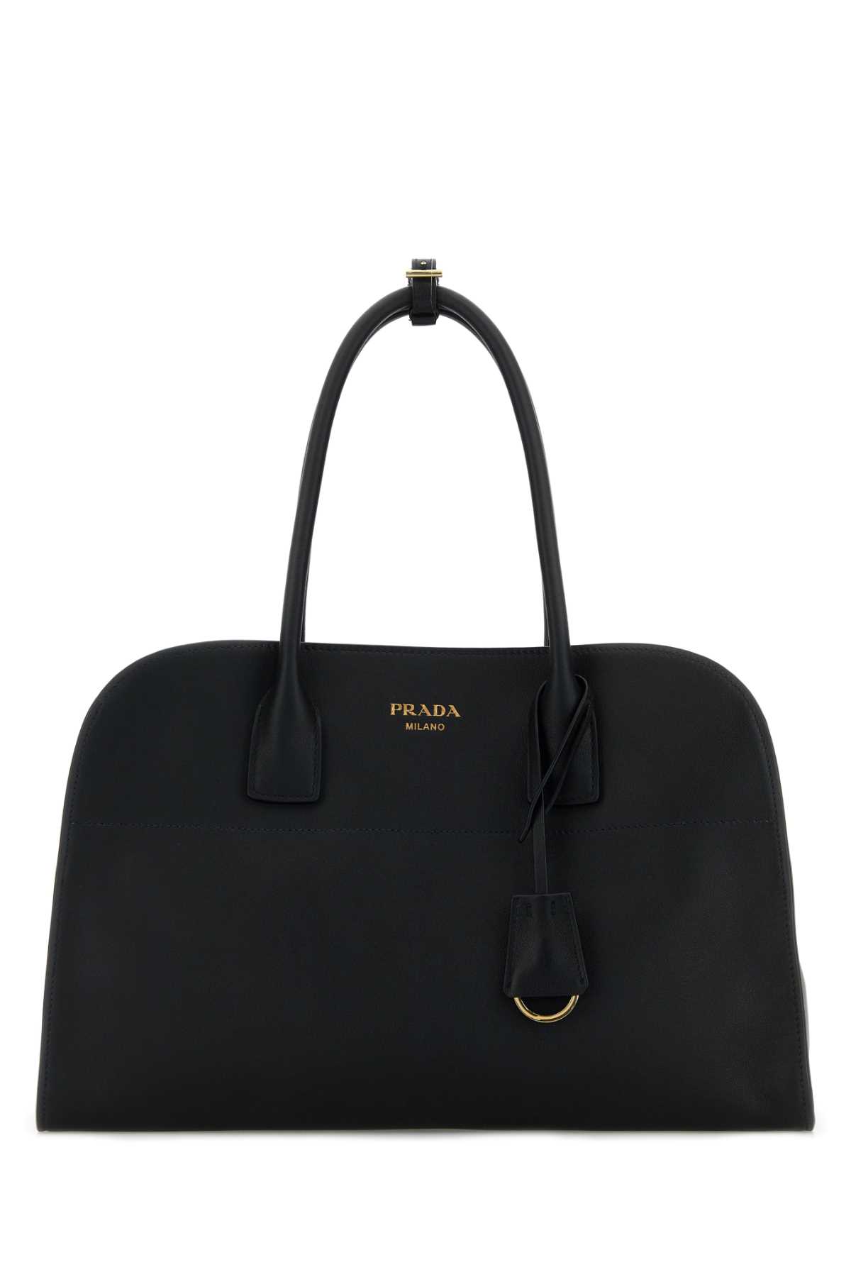 Black leather medium shopping bag 1BG571VOOY2CYSF0002 (Prada / ハンドバッグ・ショルダーバッグ ) | Prada (プラダ)