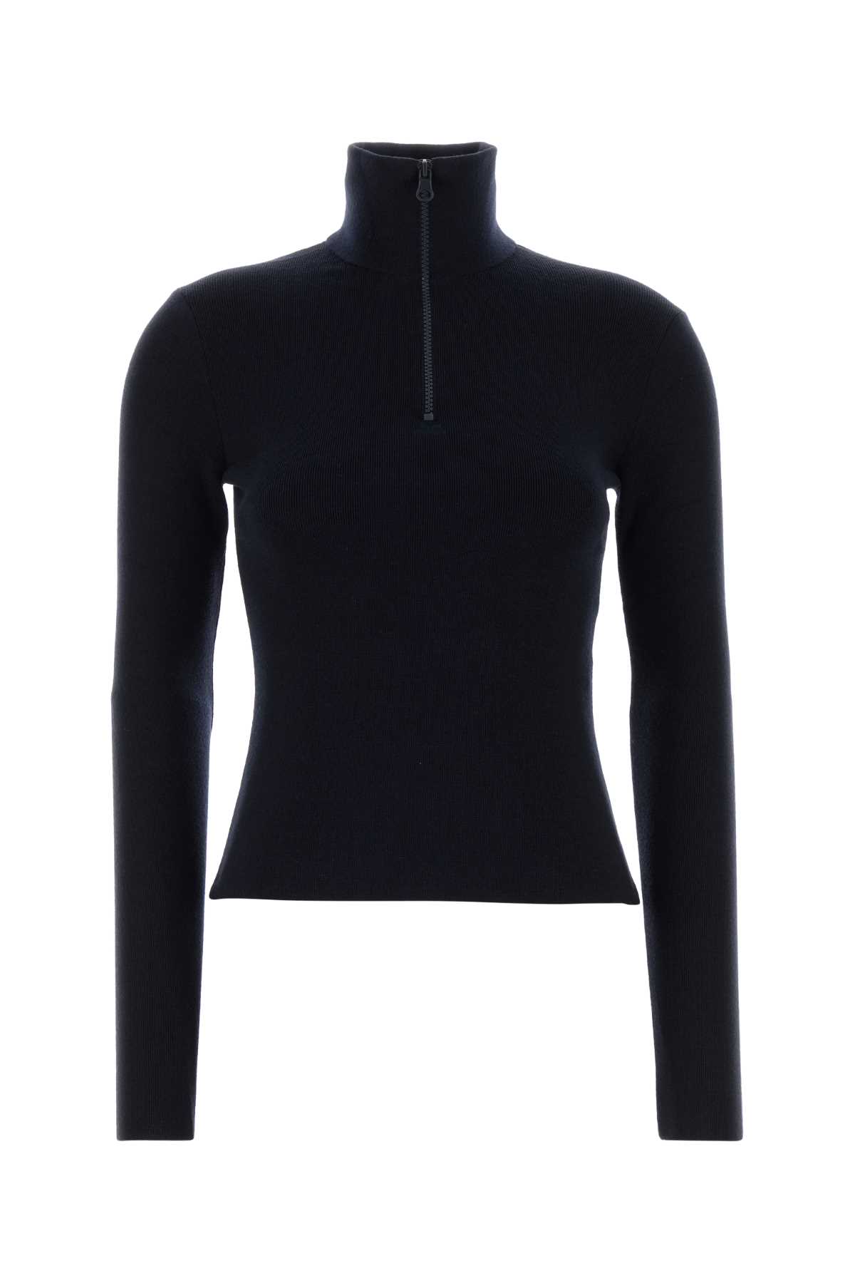 Midnight blue wool sweater 325MPU247FI00714010 (Courrèges / ニット・セーター・カーディガン ) | Courrèges (クレージュ)