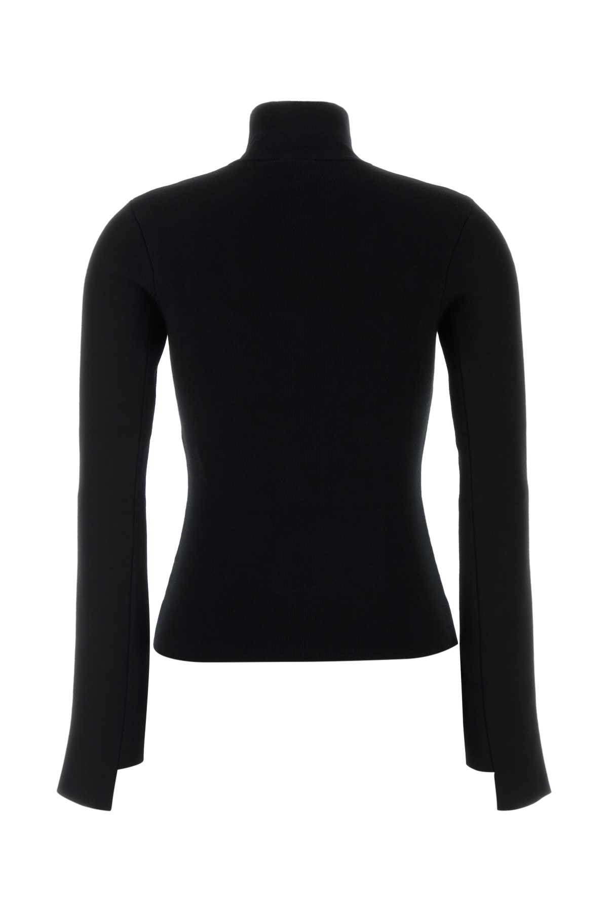 Black viscose blend sweater 425MPU260FI00010001 (Courrèges / ニット・セーター・カーディガン ) | Courrèges (クレージュ)(1)