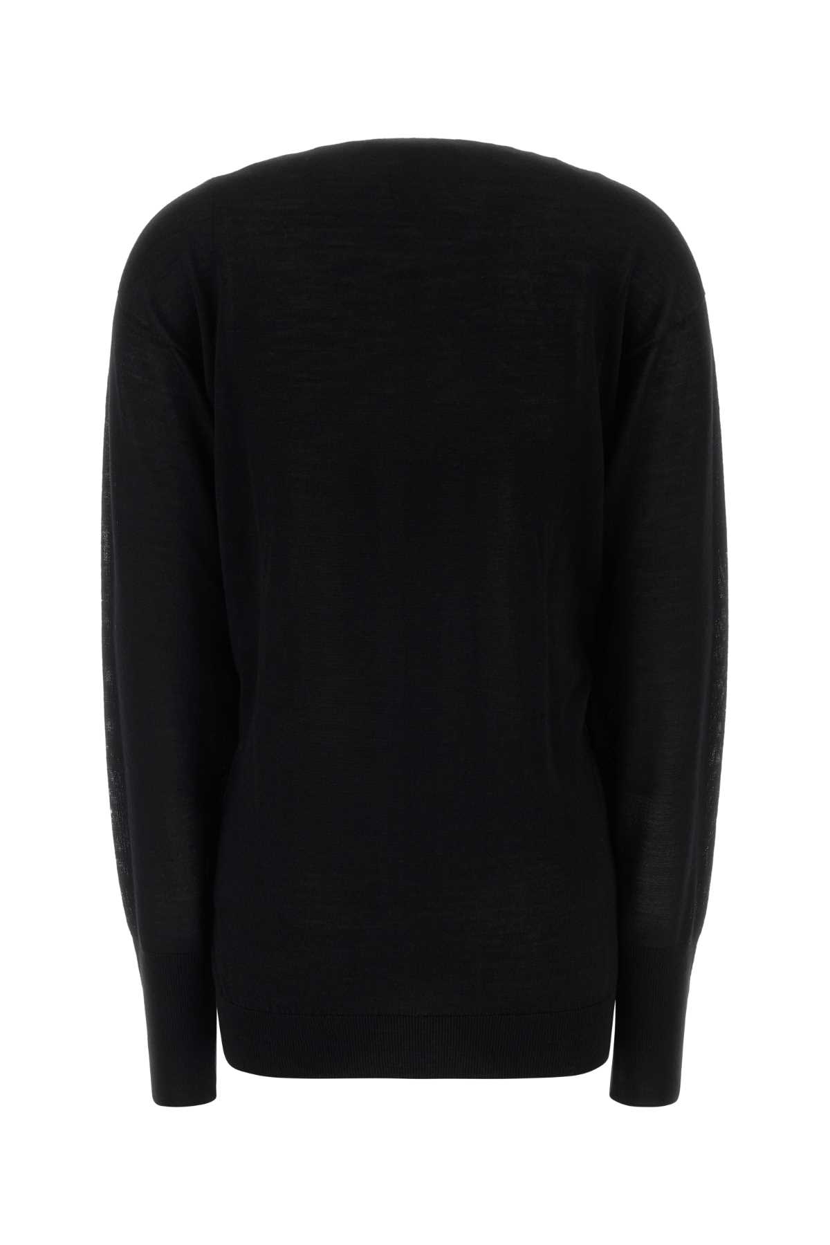 Black wool blend sweater A092451040555 (ALBERTA FERRETTI / ニット・セーター・カーディガン ) | ALBERTA FERRETTI (アルベルタ フェレッティ)(1)