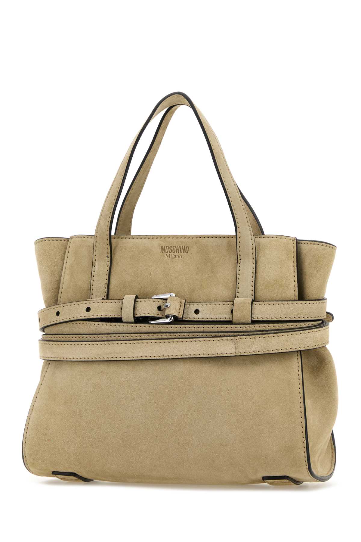 Beige suede handbag MC4011PP0NOF011A (MOSCHINO / ハンドバッグ・ショルダーバッグ ) | MOSCHINO (モスキーノ)(1)