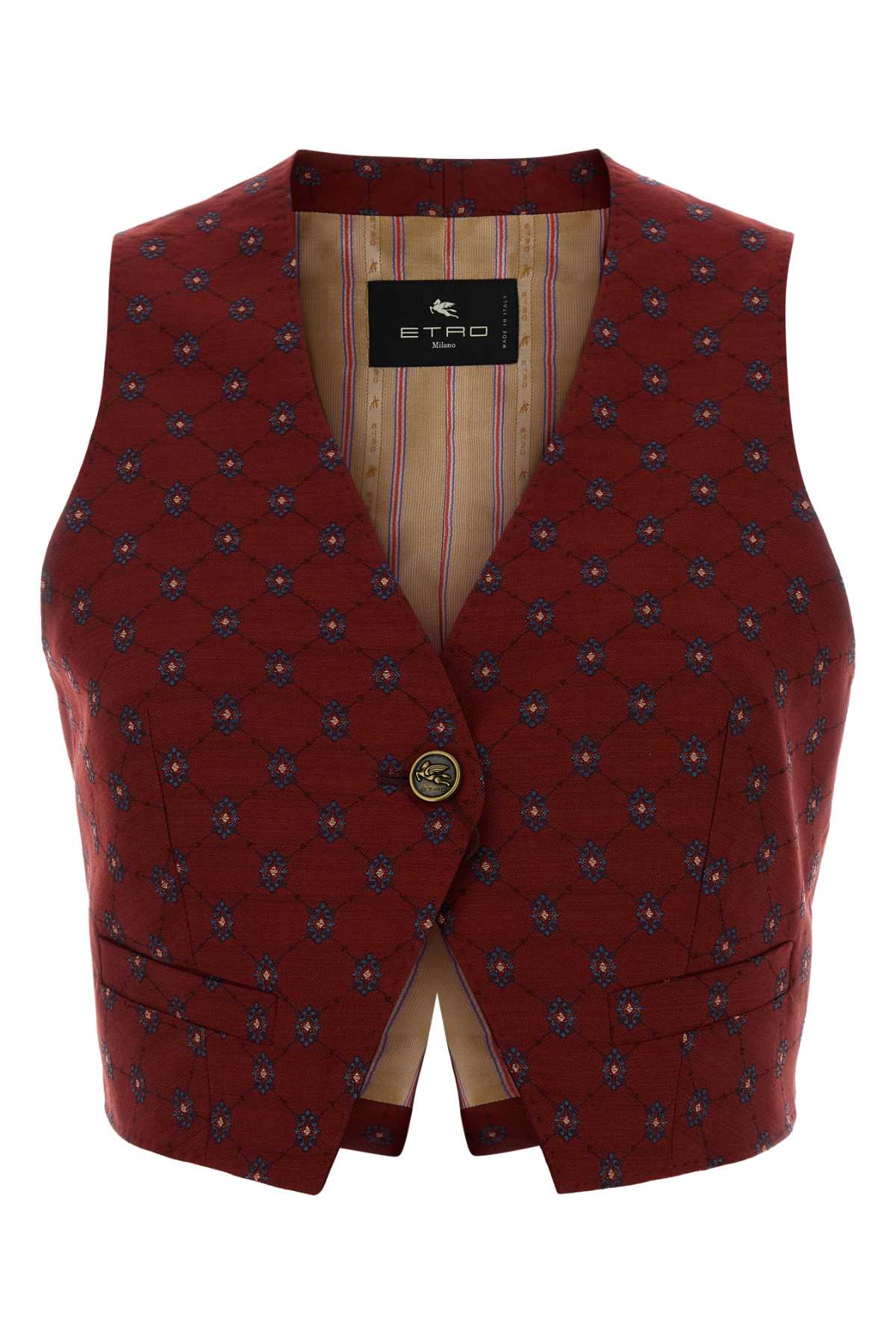Embroidered wool blend vest WRDA001699TJB35S9865 (ETRO / ベスト ) | ETRO (エトロ)