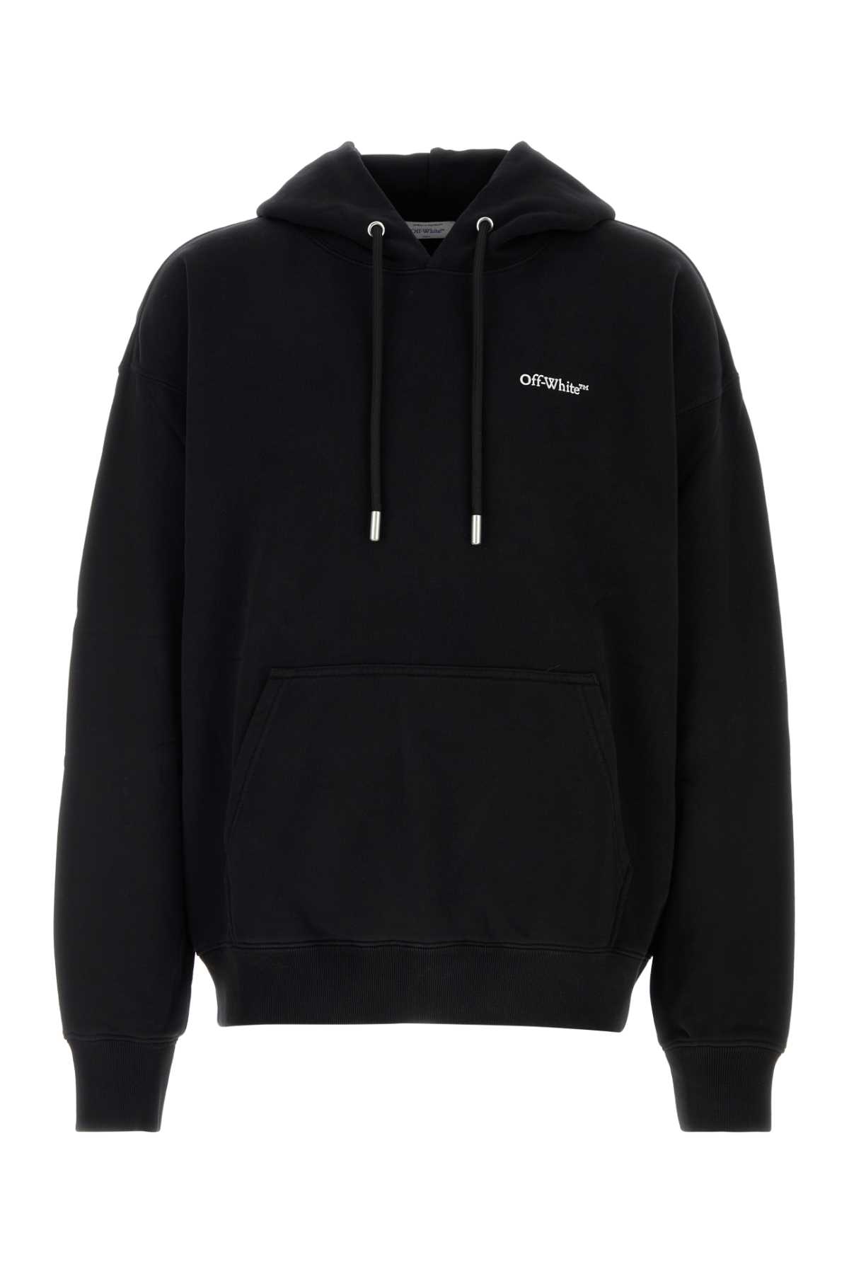 Black cotton sweatshirt OMBB085F25FLE0081001 (Off-White / スウェット・フーディー ) | Off-White (オフホワイト)