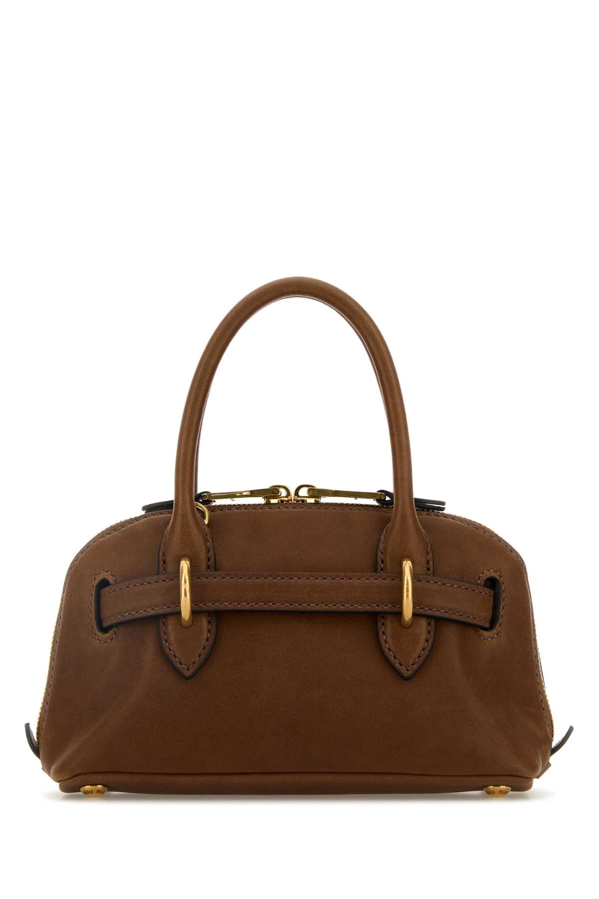 Caramel leather mini Aventure handbag 5BP0902BBLF0316 (MIU MIU / ハンドバッグ・ショルダーバッグ ) | MIU MIU (ミュウミュウ)(2)