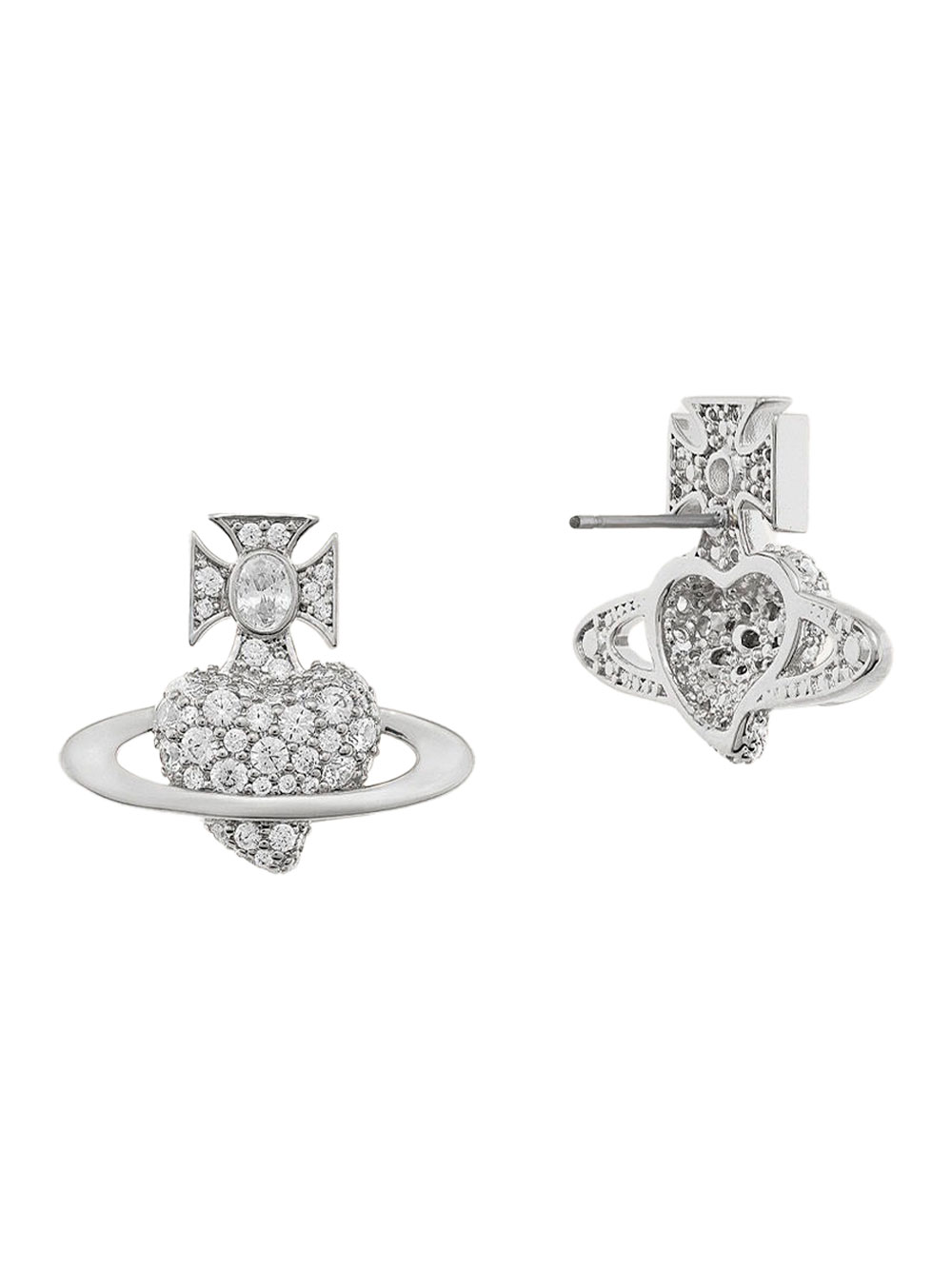 CRYSTAL EMBELLISHMENTS VALENTINE`S AGNATHA EARRINGS 6201036HP102 (Vivienne Westwood / ピアス・イヤリング ) | Vivienne Westwood (ヴィヴィアン・ウェストウッド)(1)
