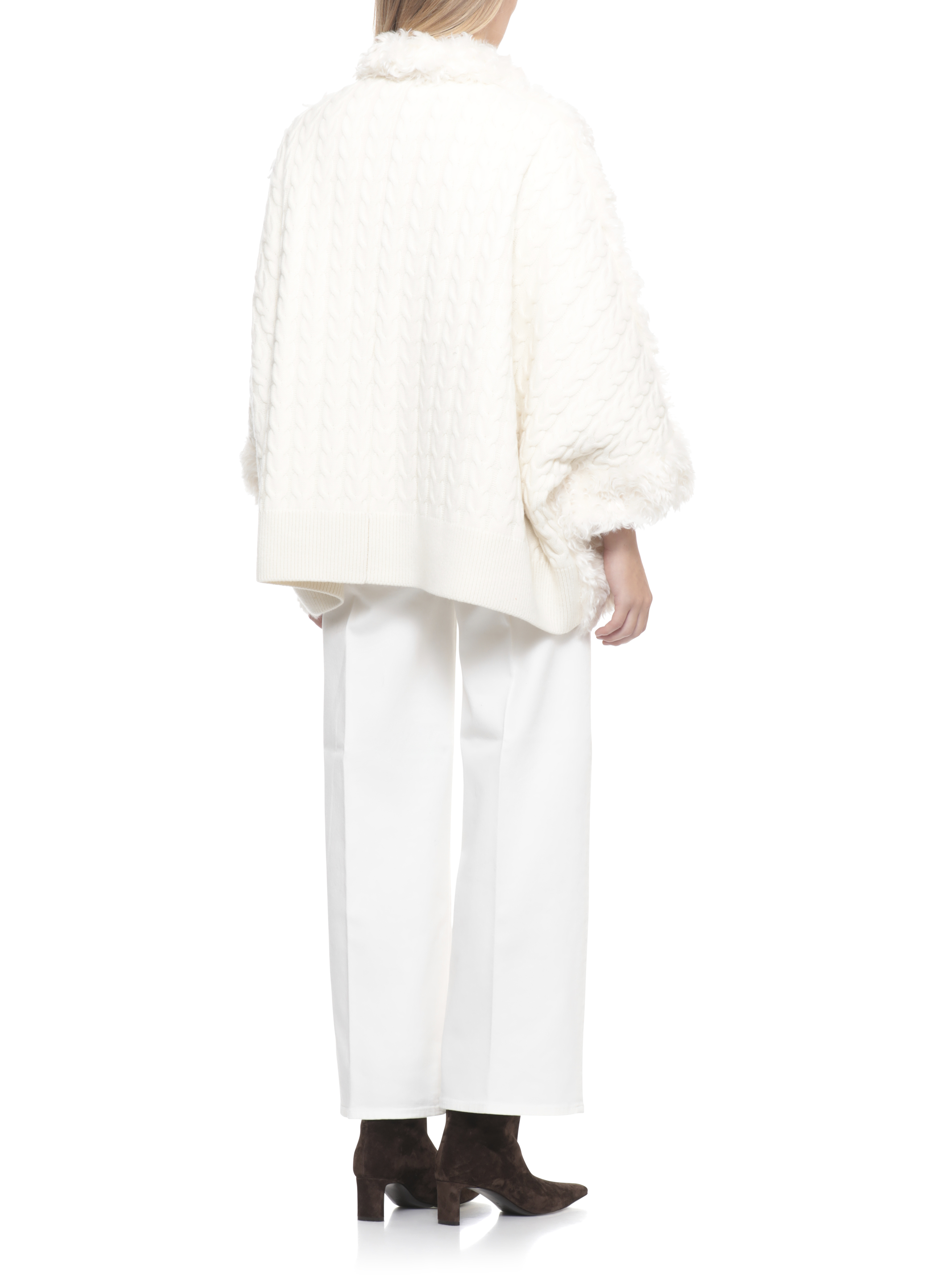 VALENTINI 1972 Coats Ivory E3151TRICOTOFFWHITE (VALENTINI 1972 / レザー&ファージャケット・コート ) | VALENTINI 1972 (ヴァレンティーニ 1972)(2)