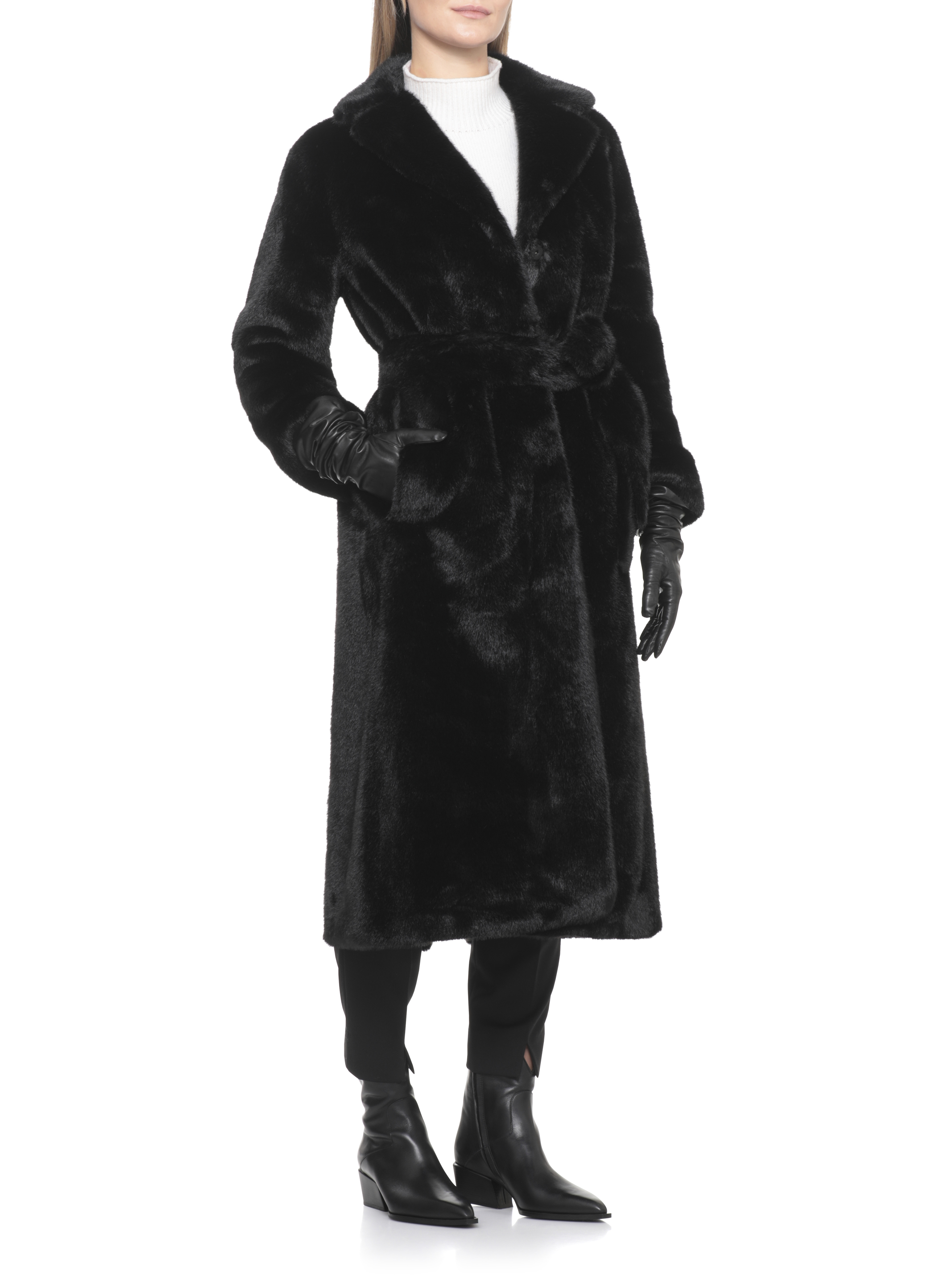 VALENTINI 1972 Coats Black E3113ECOMINKBLACK (VALENTINI 1972 / レザー&ファージャケット・コート ) | VALENTINI 1972 (ヴァレンティーニ 1972)(4)