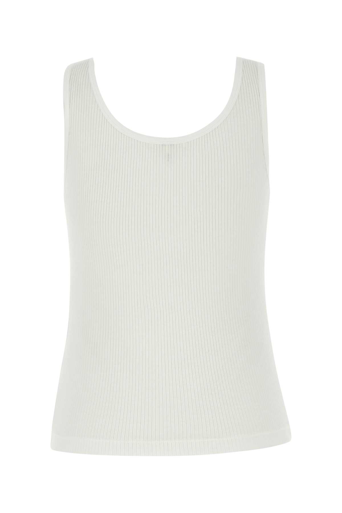 White cotton tank top 25SJH12180101 (Chloé / タンクトップ・キャミソール ) | Chloé (クロエ)(1)