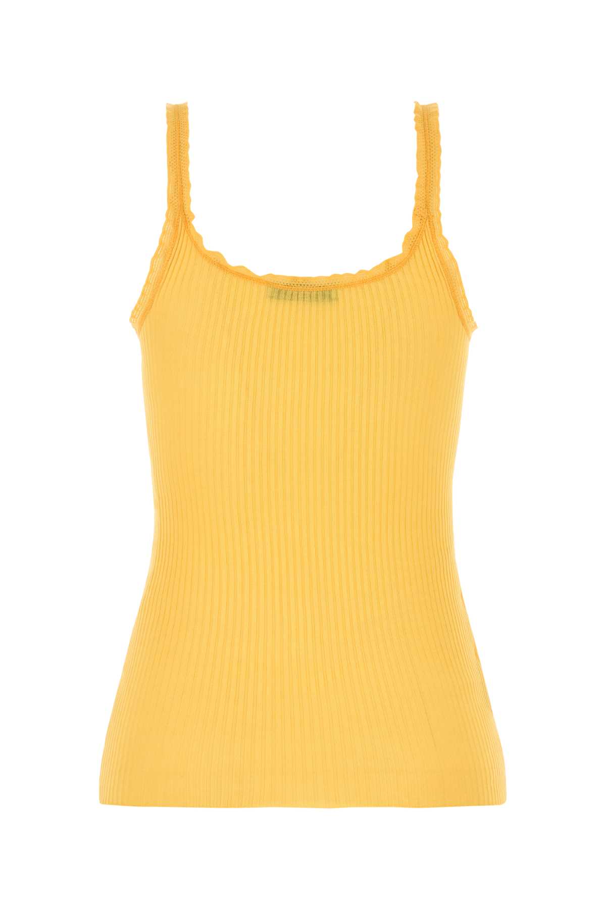 Yellow cotton tank top P29B82SOOO17LAF0010 (Prada / タンクトップ・キャミソール ) | Prada (プラダ)(1)