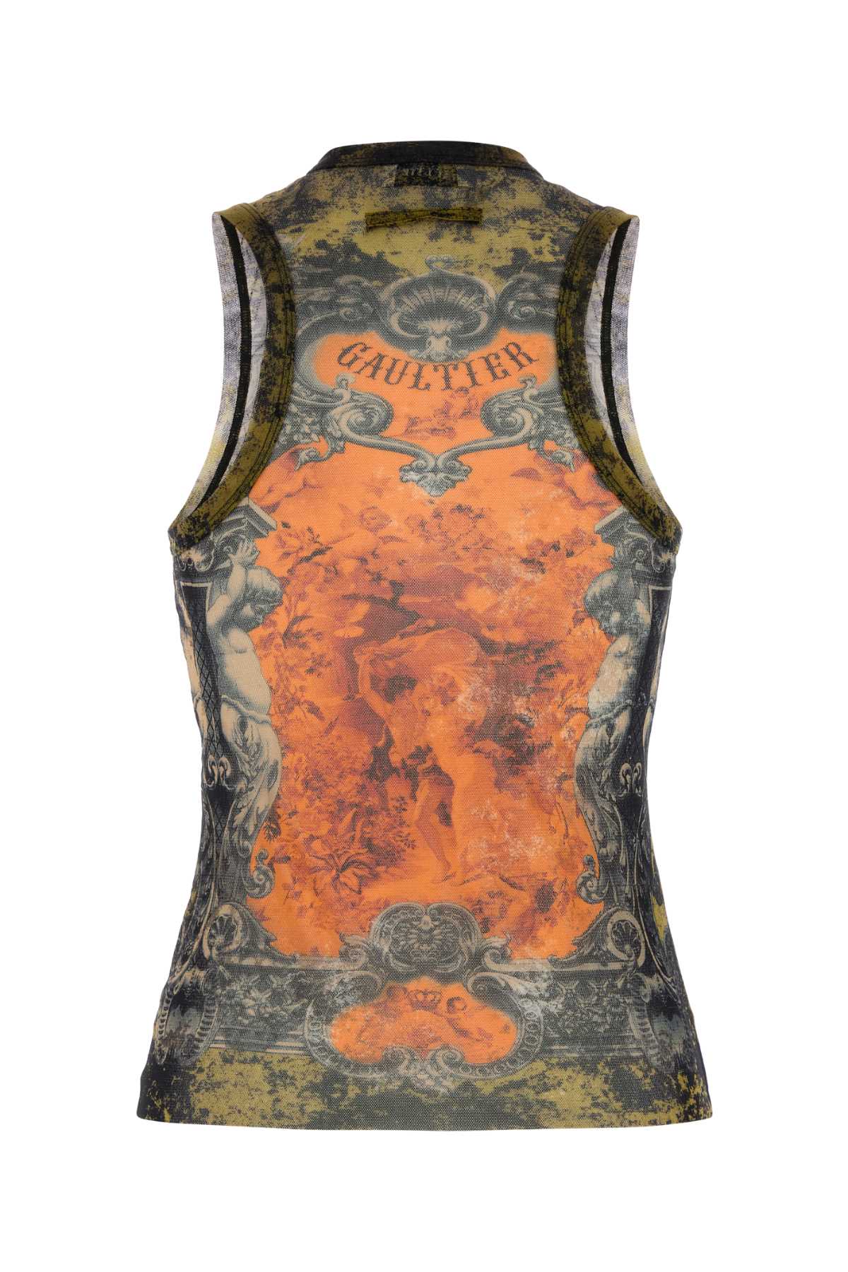 Printed tulle tank top 2503WTO304M006P004115 (Jean Paul GAULTIER / タンクトップ・キャミソール ) | Jean Paul GAULTIER (ジャンポール ゴルチエ)(1)