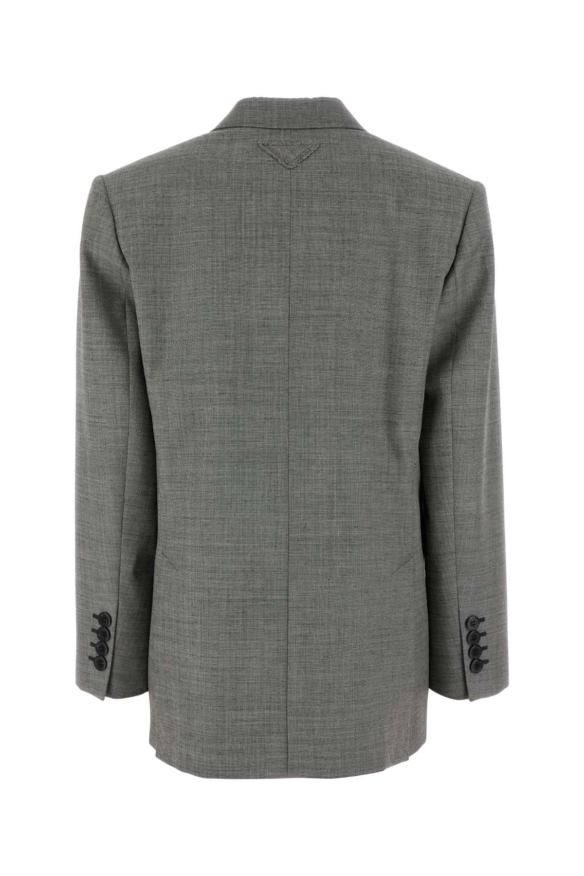 Grey wool blazer P541PSOOO16VEF0480 (Prada / ブレザー・ジャケット ) | Prada (プラダ)(1)
