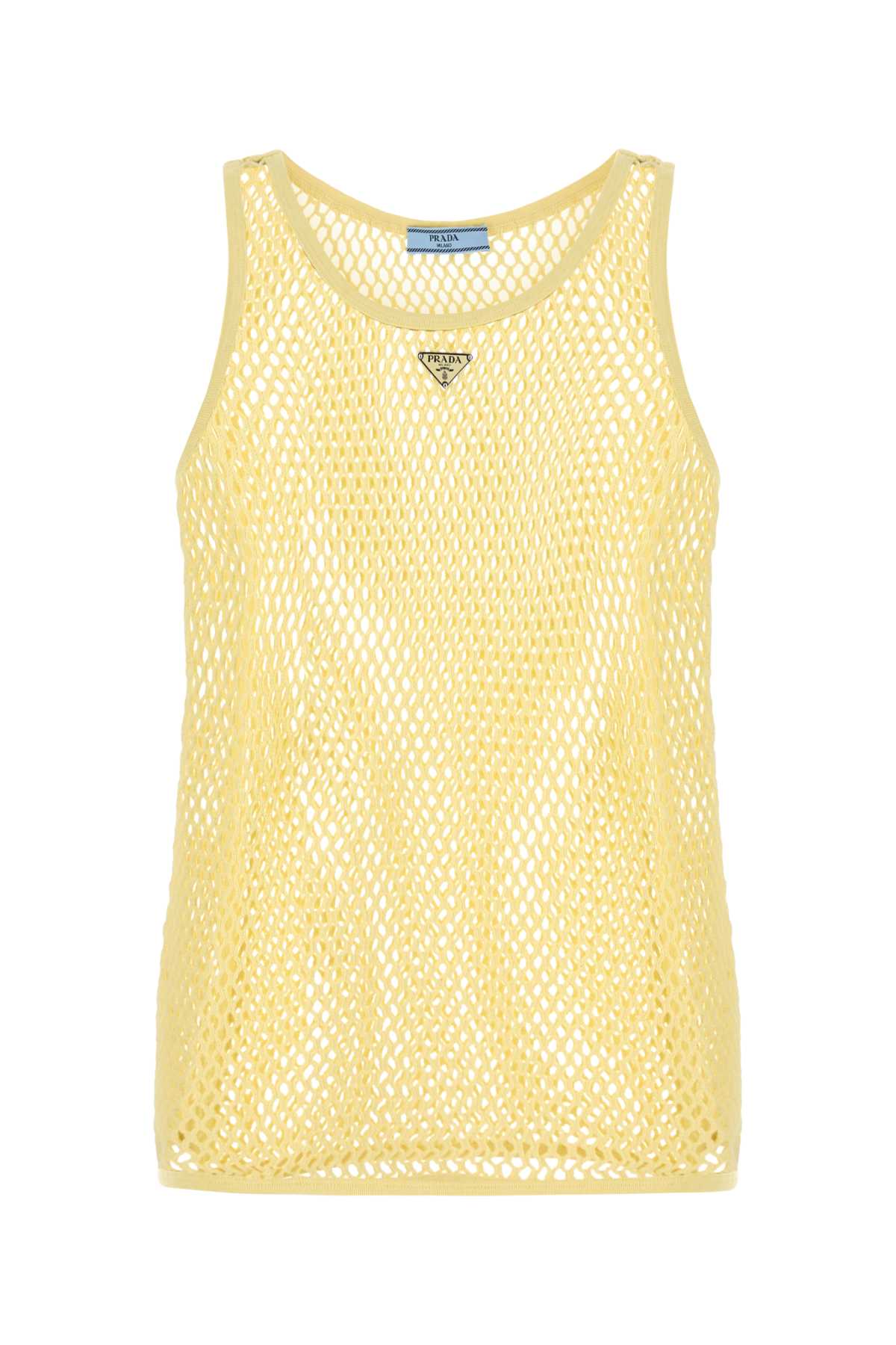 Yellow mesh tank top 39599SOOO16NDF0061 (Prada / タンクトップ・キャミソール ) | Prada (プラダ)
