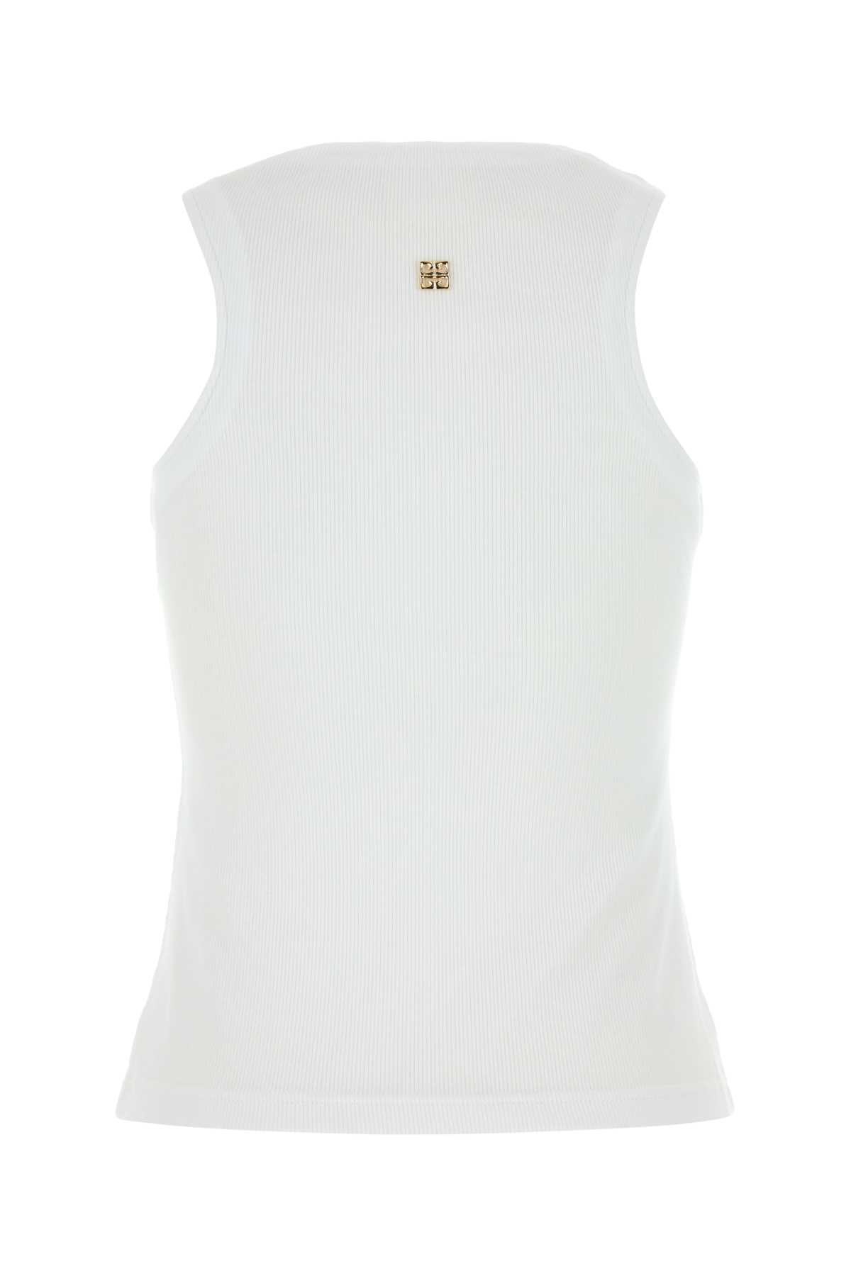 White stretch cotton tank top BW70F2317P100 (GIVENCHY / タンクトップ・キャミソール ) | GIVENCHY (ジバンシィ)(1)