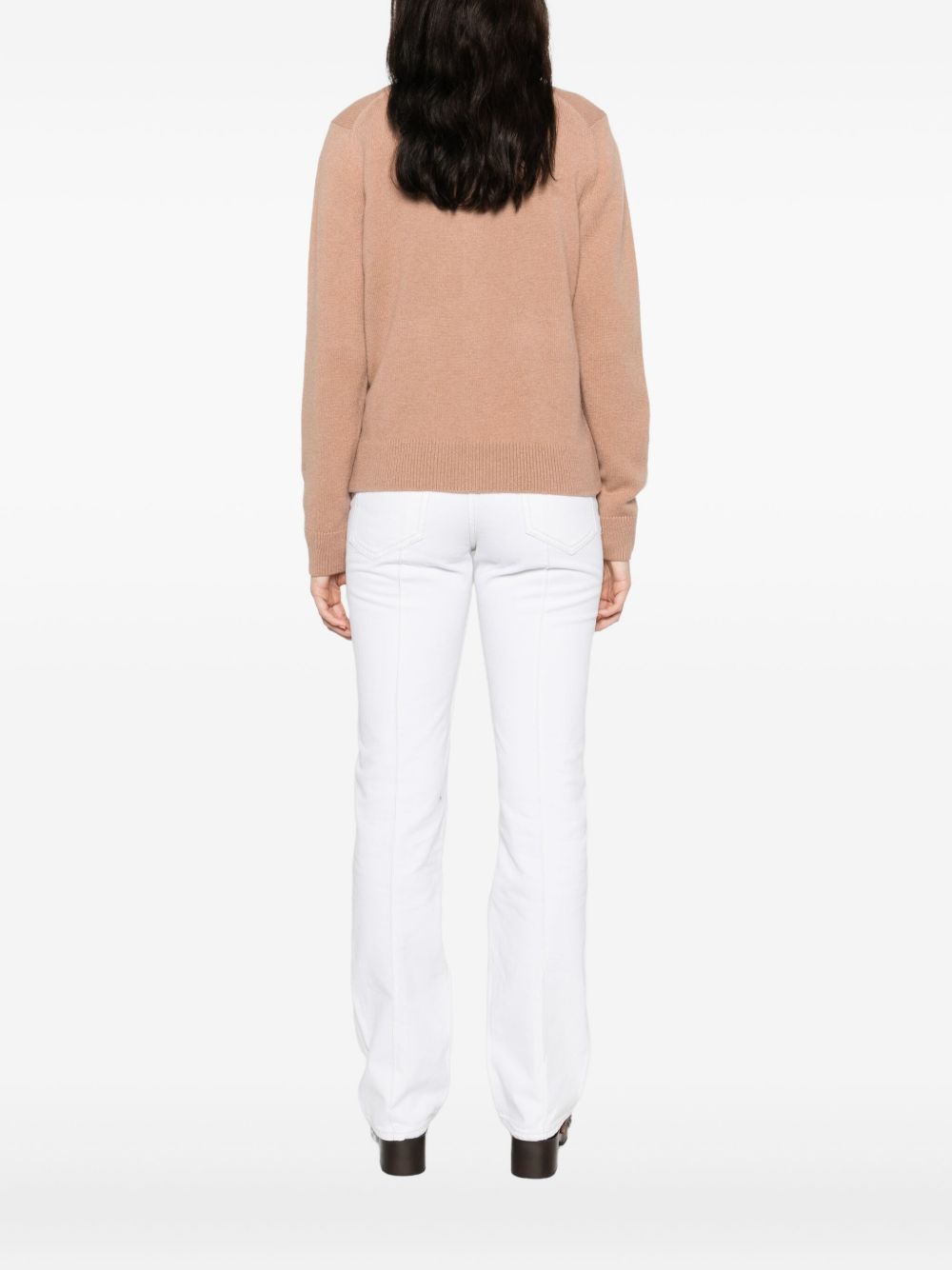 MAISON KITSUNE' Sweaters Camel PW00501KT10060054 (Maison Kitsuné / ニット・セーター・カーディガン ) | Maison Kitsuné (メゾン キツネ)(4)