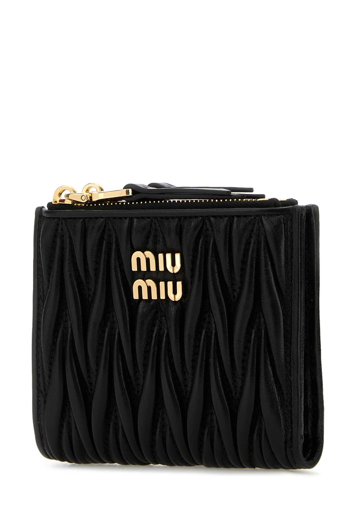 Black leather wallet 5ML024AFPPF0002 (MIU MIU / 財布・カードケース ) | MIU MIU (ミュウミュウ)(1)