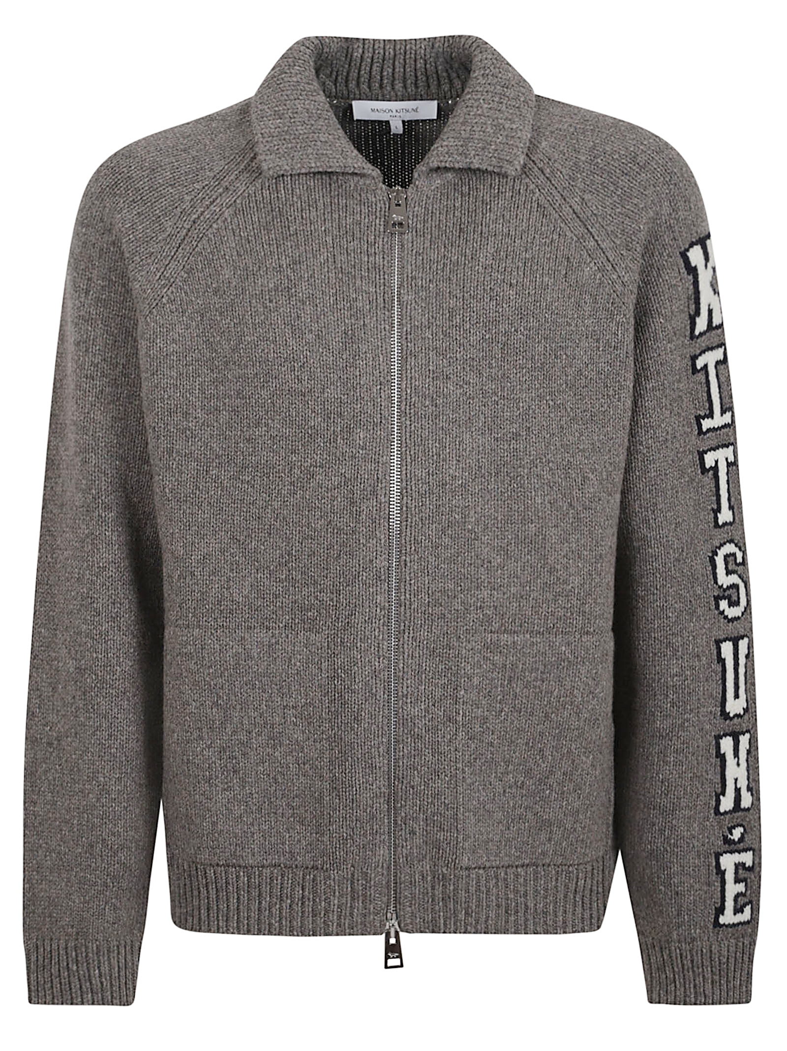 COLLEGE KNITTED WOOL JACKET PM02112KT1150H131 (Maison Kitsuné / カジュアルジャケット ) | Maison Kitsuné (メゾン キツネ)