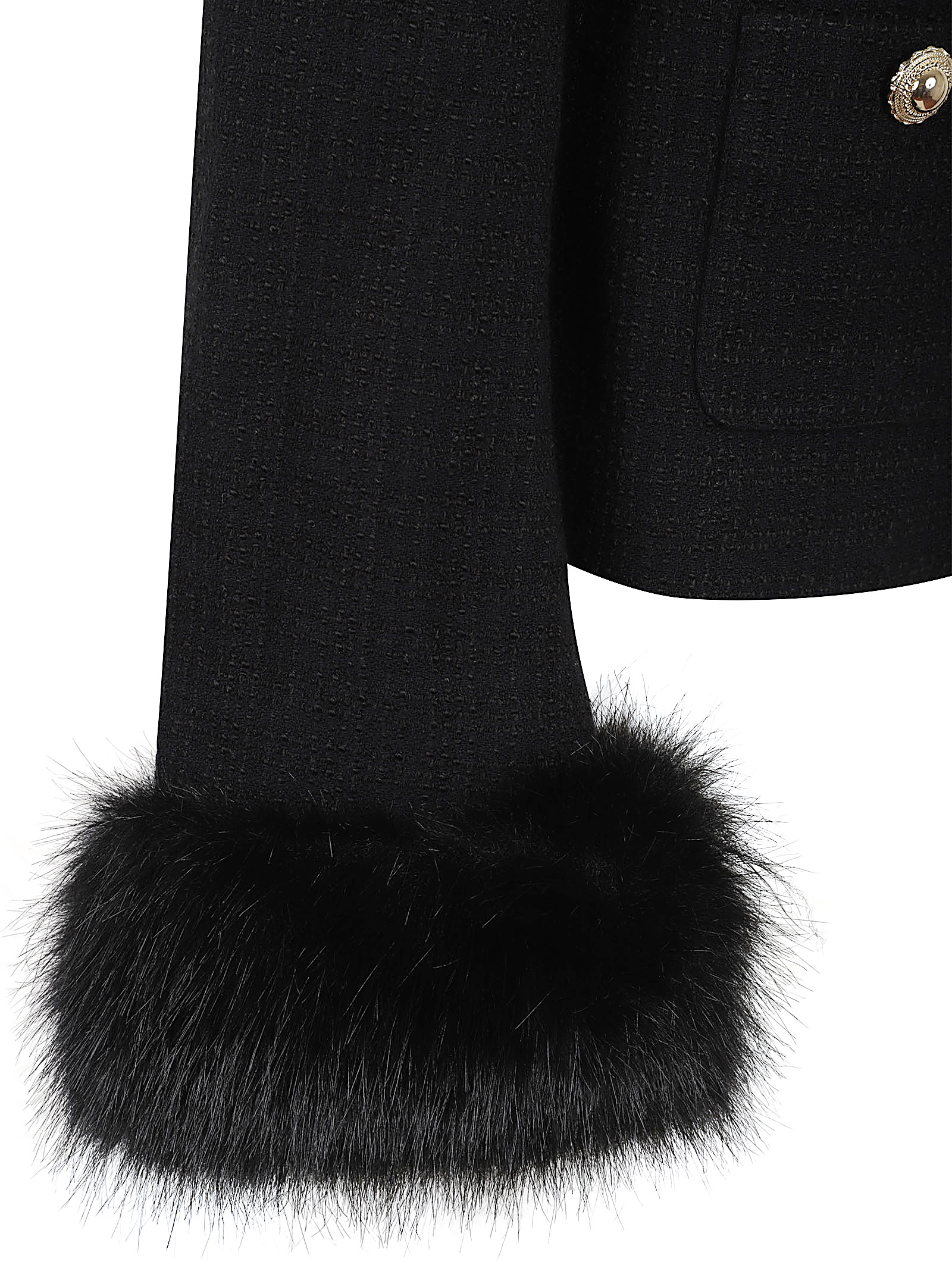 BLACK BOUCLE FUR CUFF JACKET AW25088JBLACK (self-portrait / ブレザー・ジャケット ) | self-portrait (セルフ・ポートレイト)(2)