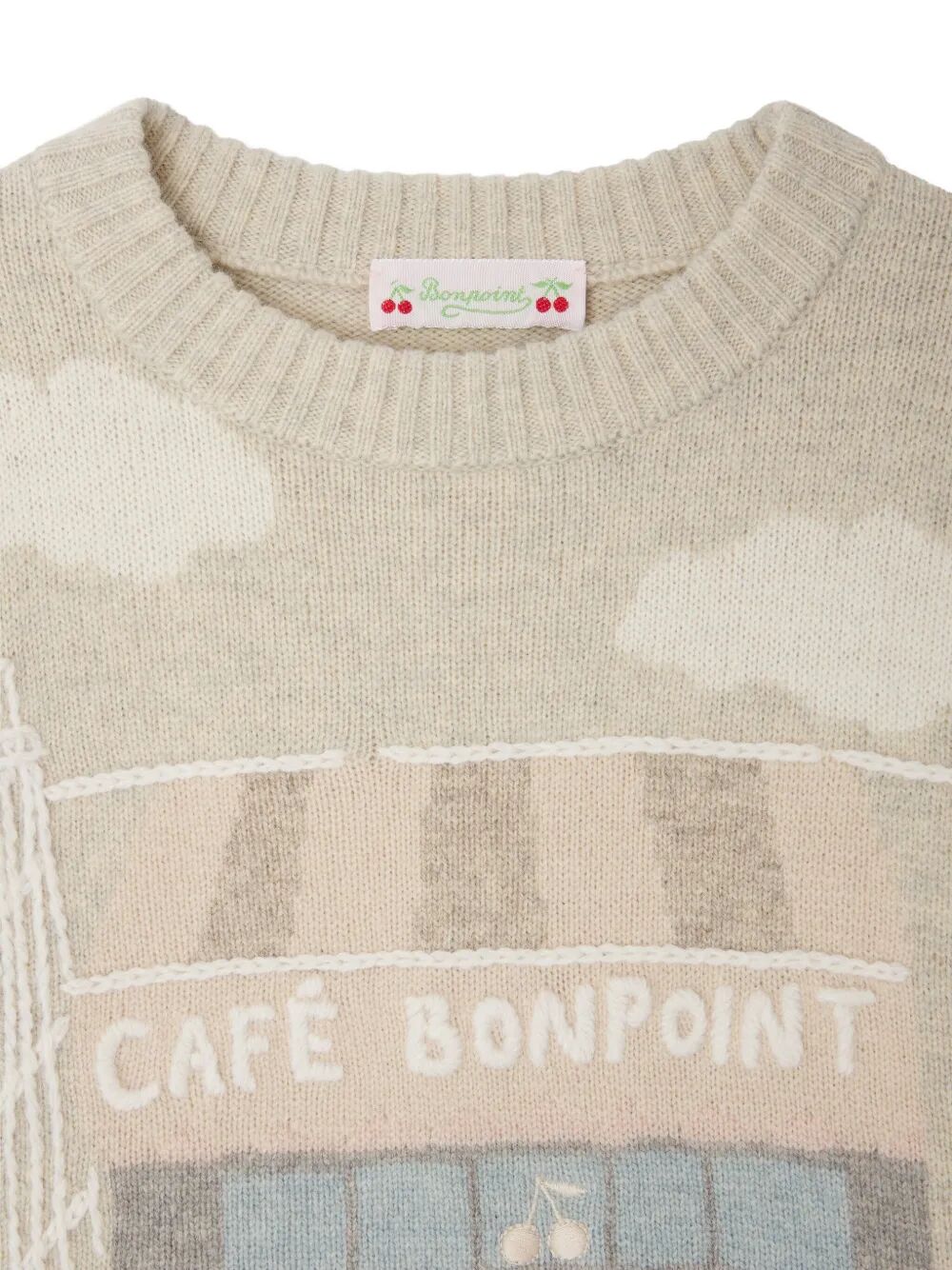 JODORA WOOL SWEATER WITH CAFÉ BONPOINT EMBROIDERY W05GJUK00030992 (Bonpoint / ニット・セーター・カーディガン ) | Bonpoint (ボンポワン)(2)