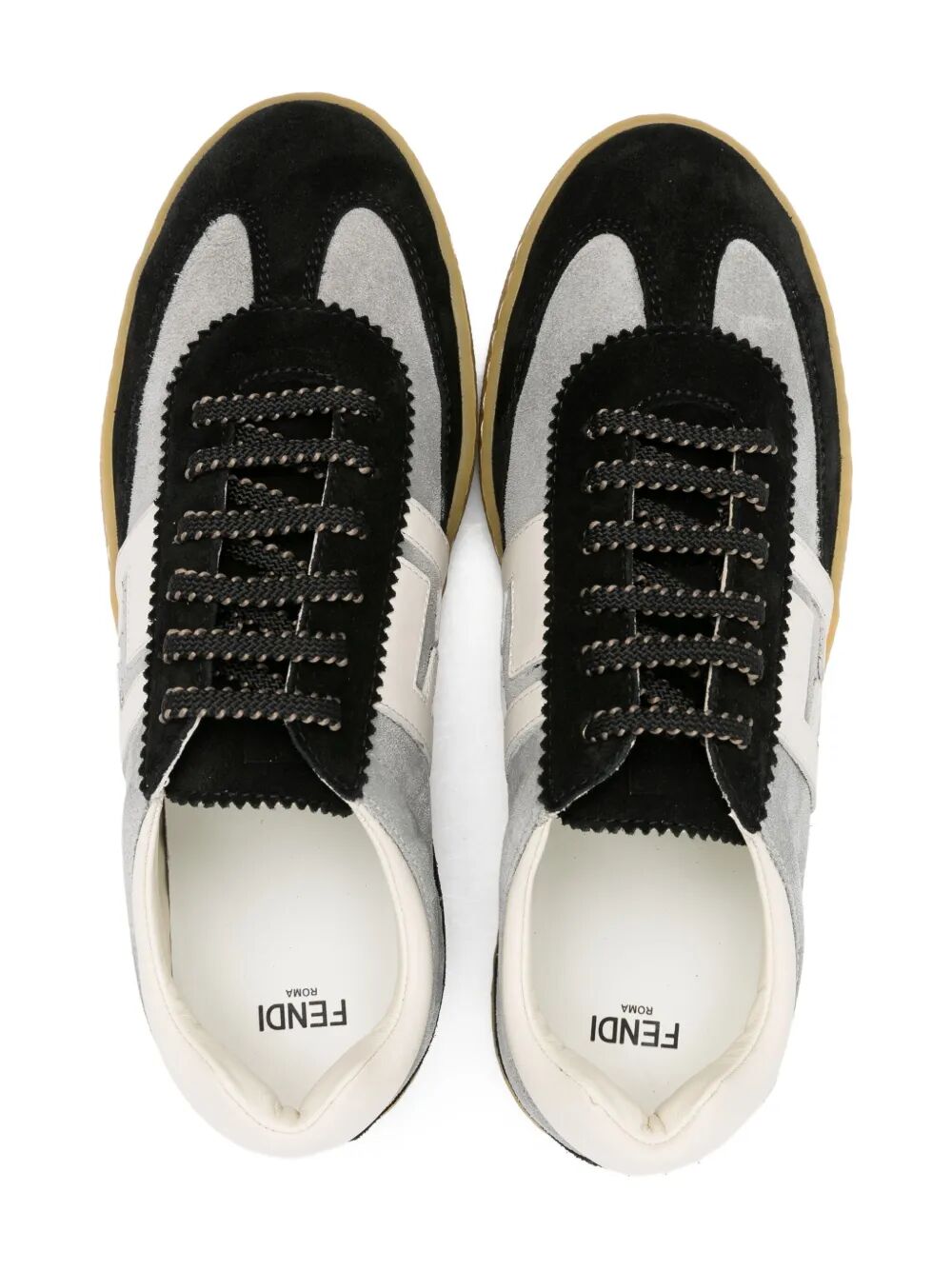 SUEDE AND NAPPA LEATHER SNEAKERS JMR524AUEGF1T0F (FENDI / スニーカー ) | FENDI (フェンディ)(2)