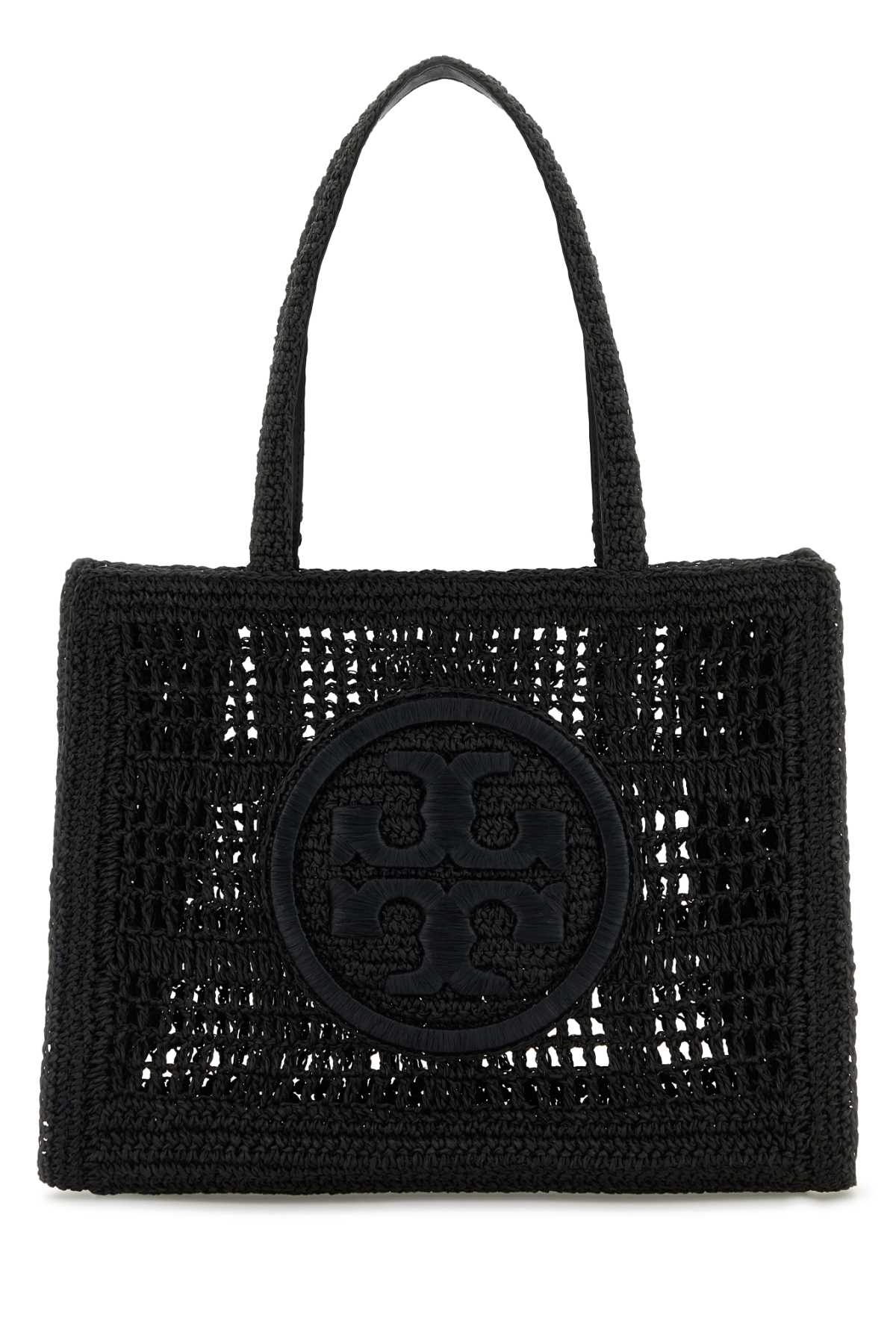 Black raffia small Ella shopping bag 158040001 (TORY BURCH / トートバッグ ) |  TORY BURCH (トリーバーチ)