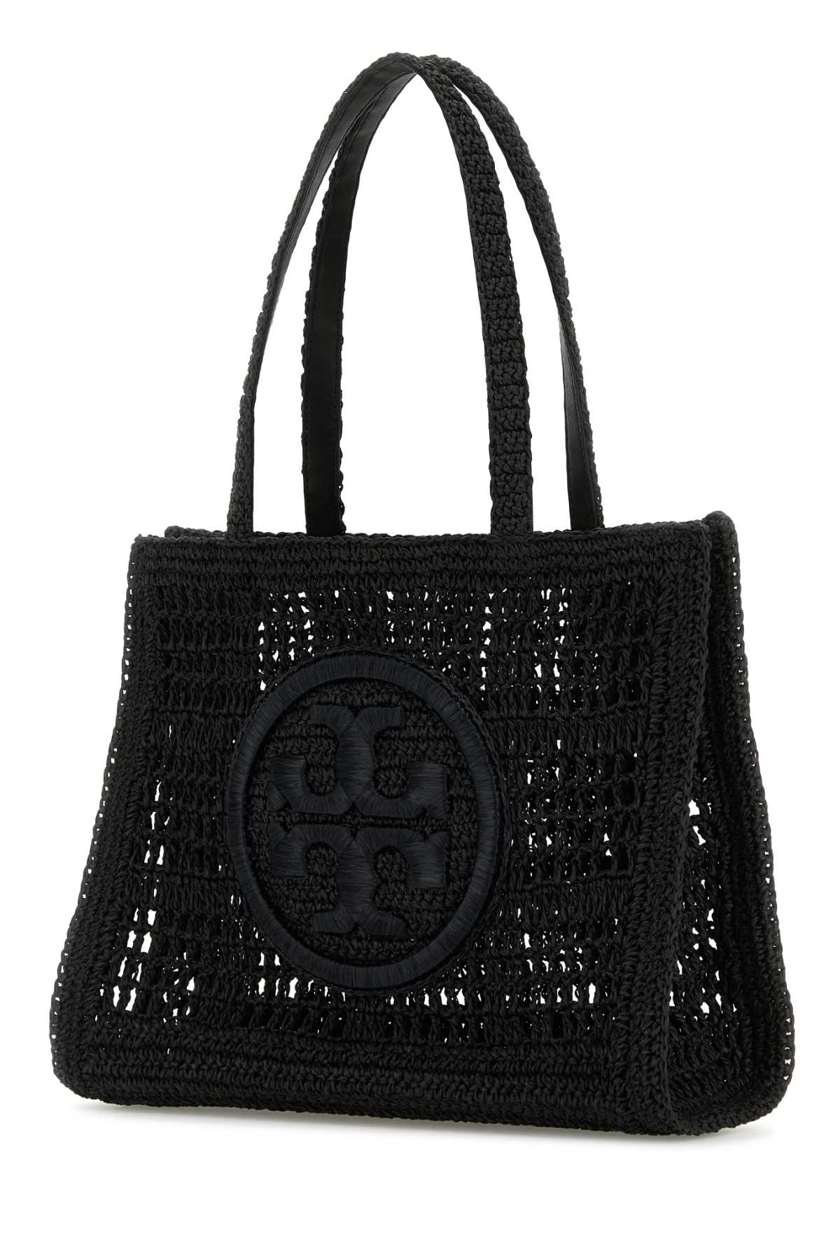Black raffia small Ella shopping bag 158040001 (TORY BURCH / トートバッグ ) |  TORY BURCH (トリーバーチ)(1)