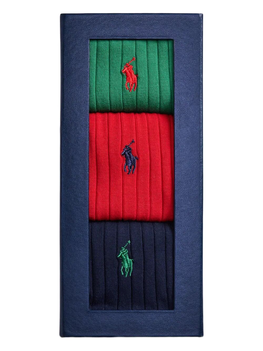 SET OF 3 PAIRS OF LONG RIBBED SOCKS 449P04725001 (Polo Ralph Lauren / アンダーウェア ) | Polo Ralph Lauren (ポロ ラルフ ローレン)(1)