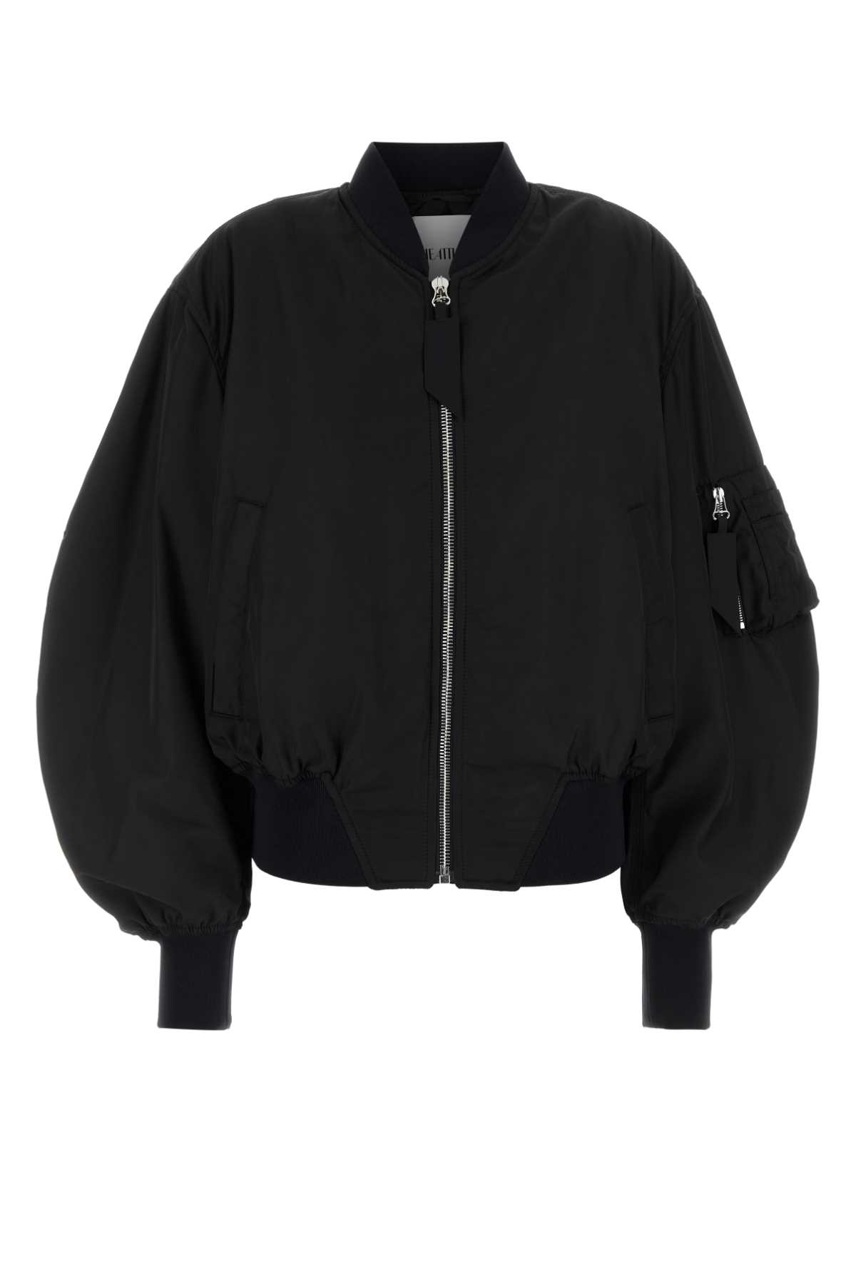 Black polyester oversize bomber jacket 251WCB00070PLL001AA100 (THE ATTICO / カジュアルジャケット ) | THE ATTICO (ジ・アティコ)
