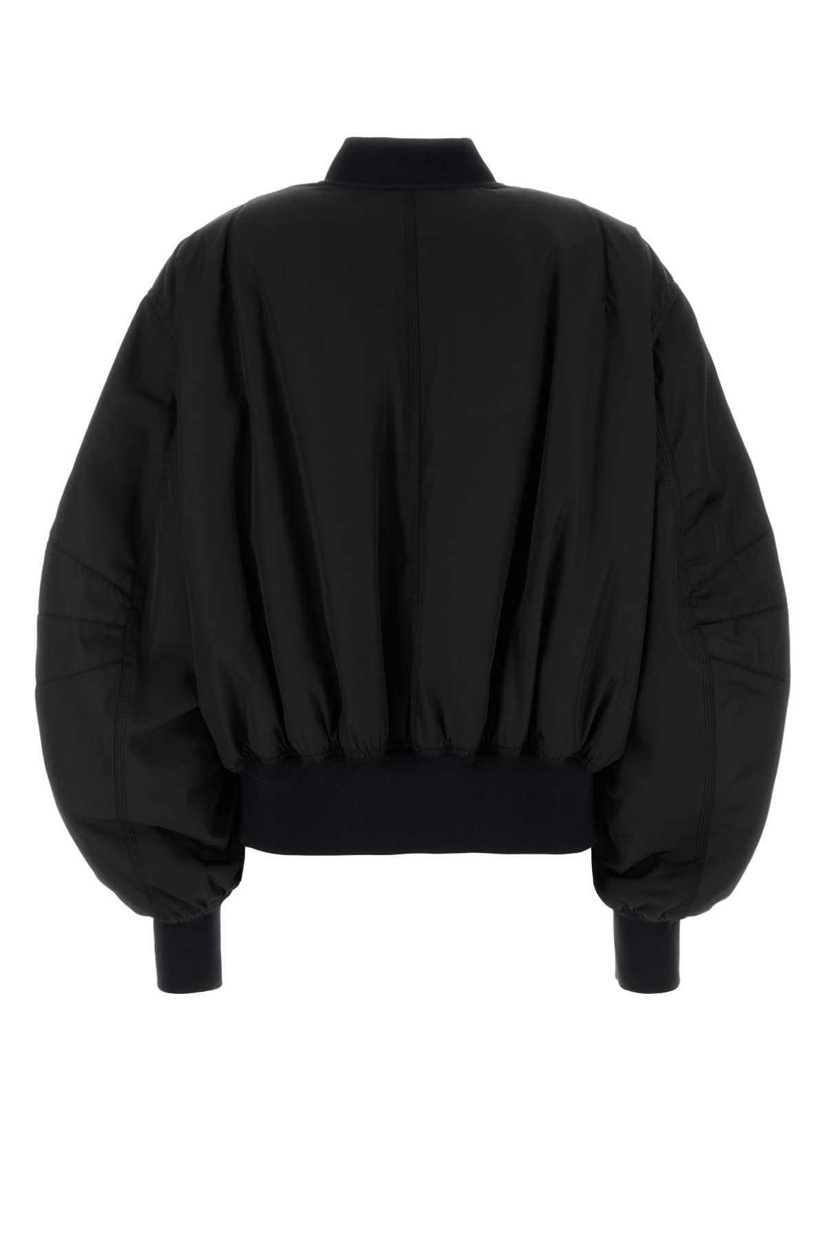 Black polyester oversize bomber jacket 251WCB00070PLL001AA100 (THE ATTICO / カジュアルジャケット ) | THE ATTICO (ジ・アティコ)(1)