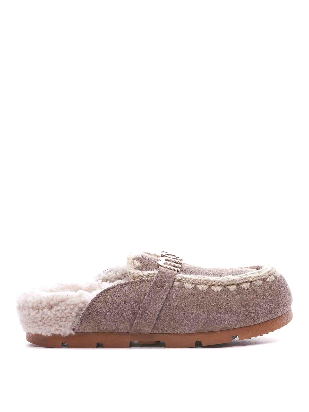 Big letter logo winter bio slide 431000AELGRY (mou / サンダル ) | mou (ムー)