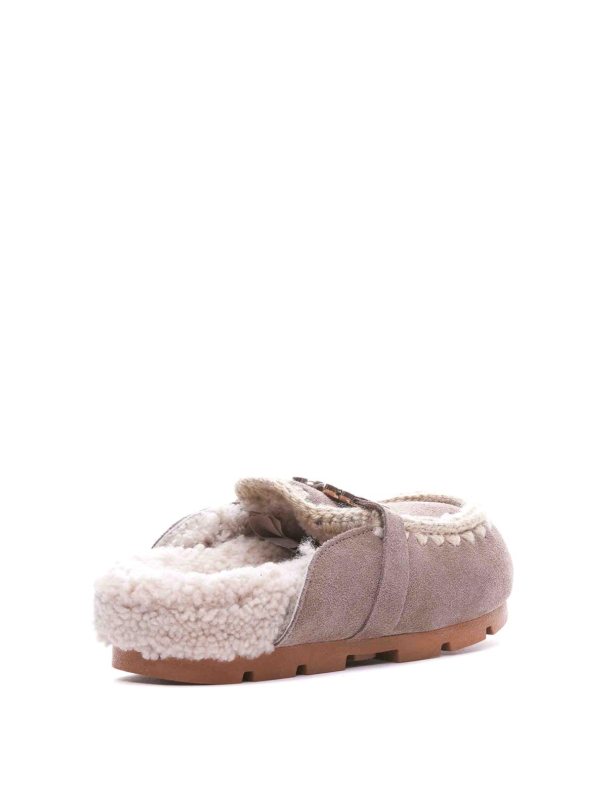 Big letter logo winter bio slide 431000AELGRY (mou / サンダル ) | mou (ムー)(1)