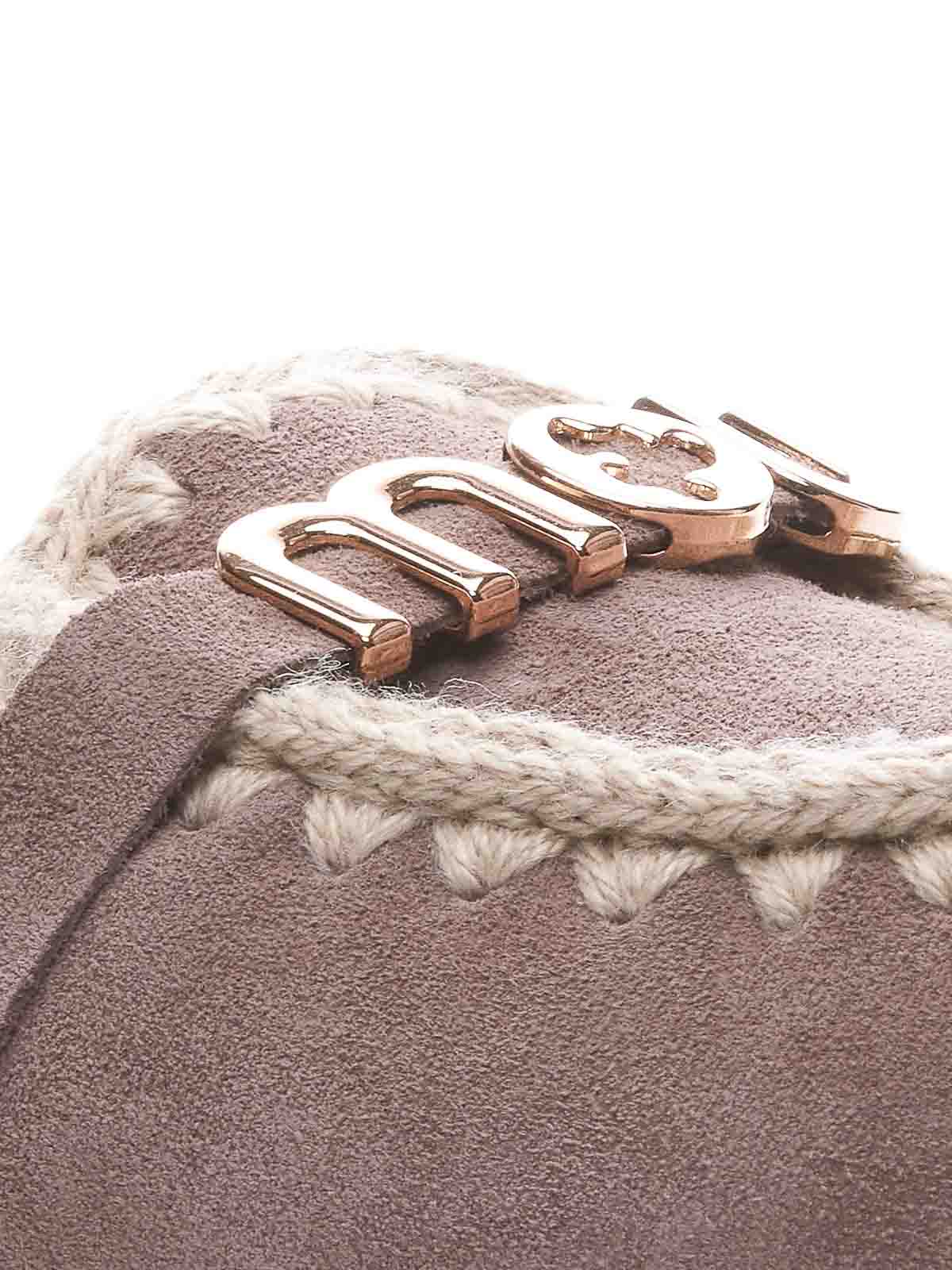 Big letter logo winter bio slide 431000AELGRY (mou / サンダル ) | mou (ムー)(2)