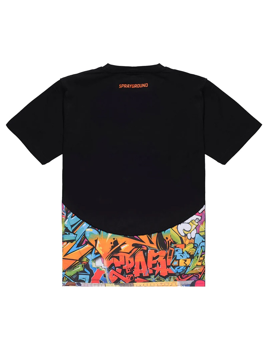 "CURTAIN" T-SHIRT SPY1238BLKKMULTI (SPRAYGROUND / Tシャツ・カットソー ) | SPRAYGROUND (スプレーグラウンド)(1)