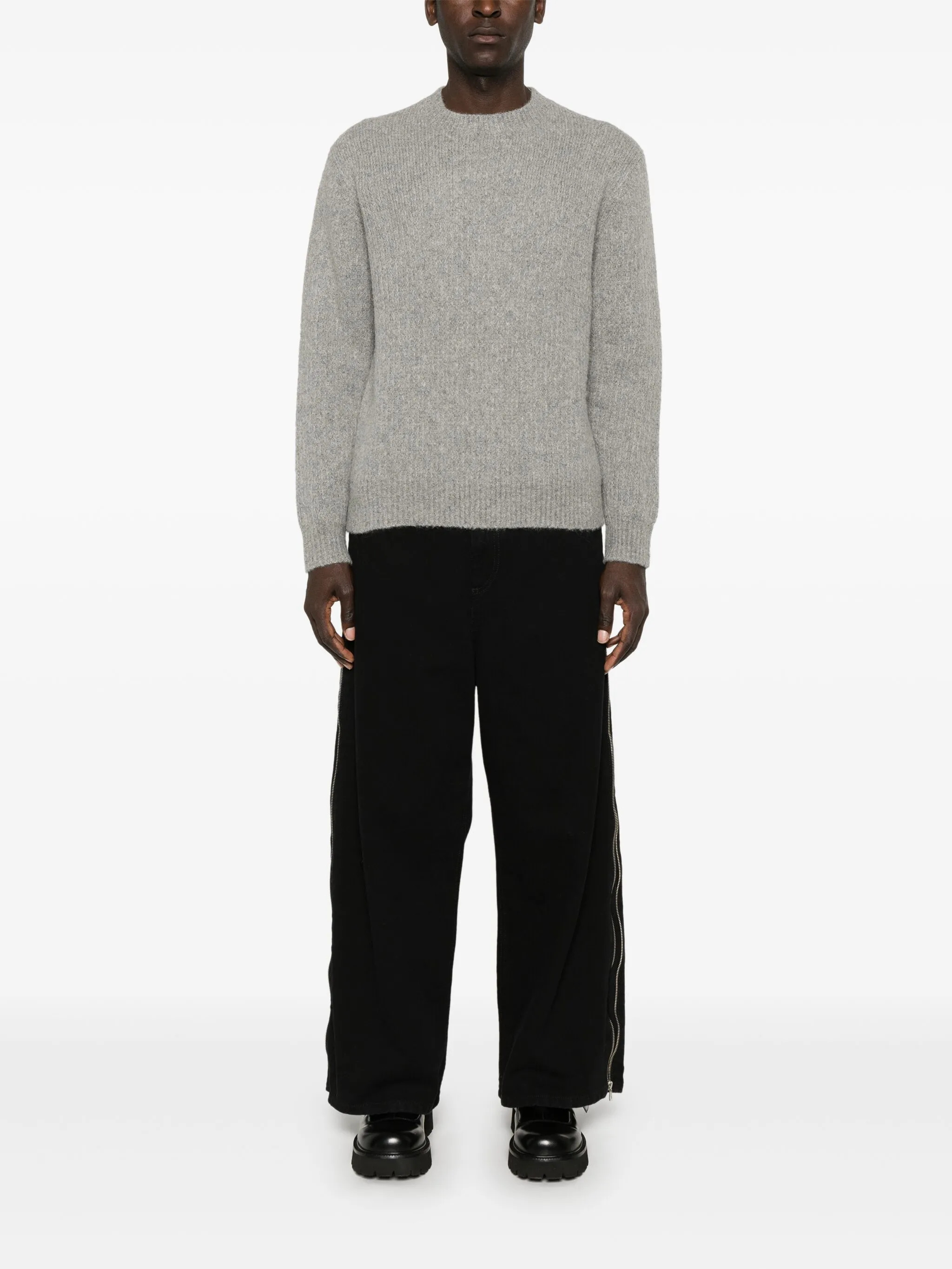 Sunflower Sweaters Grey 3033GREYMELANGE (SUNFLOWER / ニット・セーター・カーディガン ) | SUNFLOWER (サンフラワー)(1)