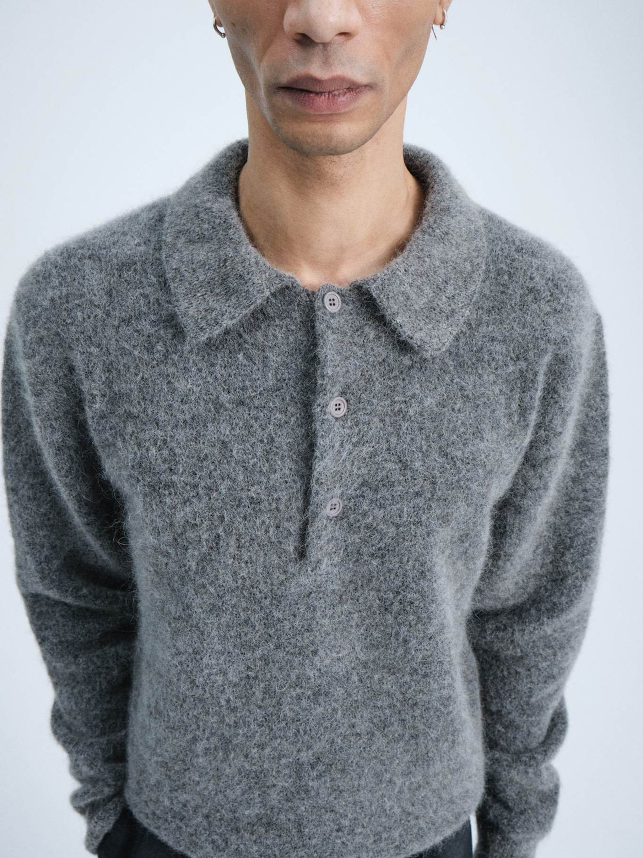 Sunflower Sweaters Grey 3074GREYMELANGE (SUNFLOWER / ニット・セーター・カーディガン ) | SUNFLOWER (サンフラワー)(2)