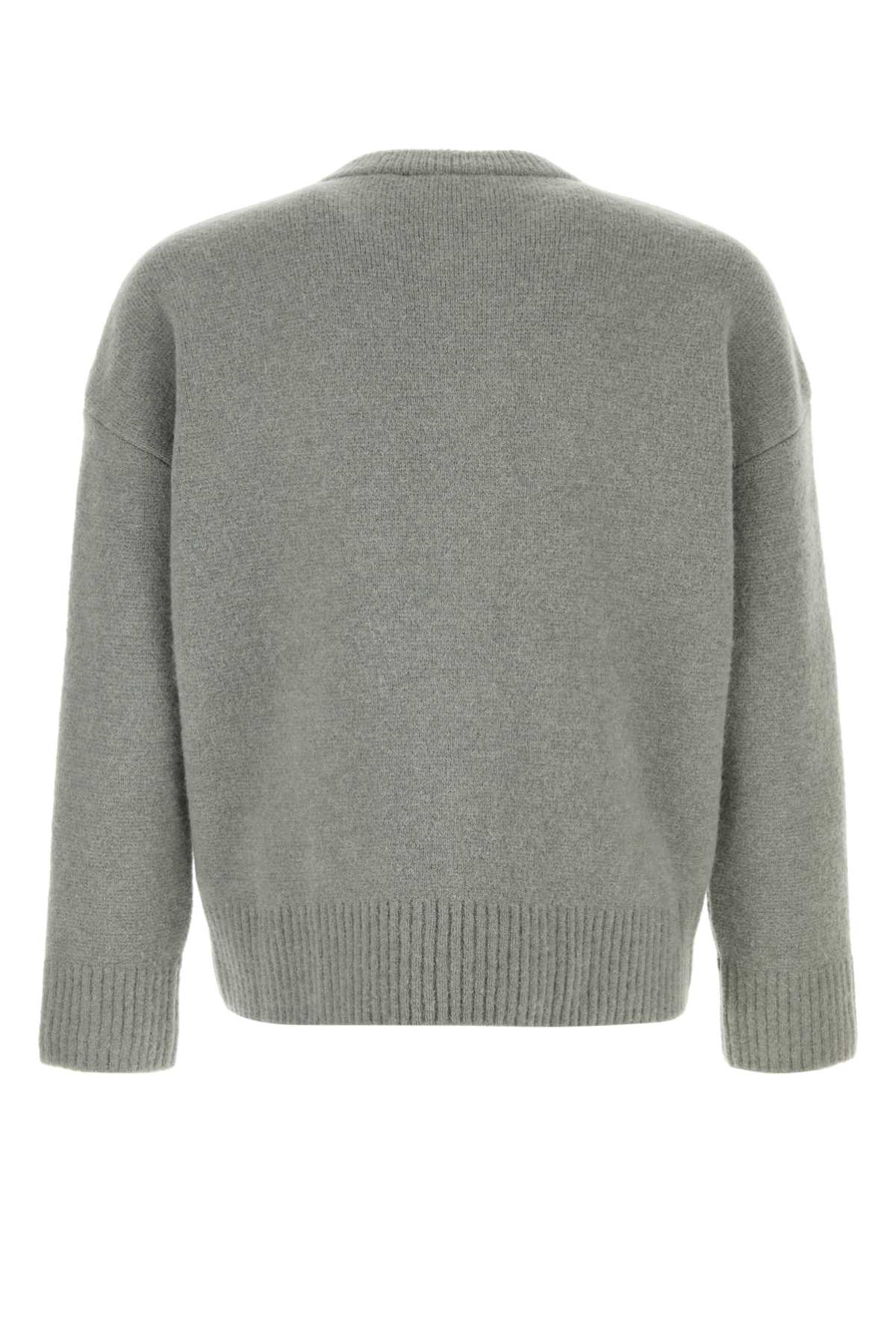 Grey stretch alpaca blend cardigan UKC366KN0135058 (AMI Paris / タンクトップ・キャミソール ) | AMI Paris (アミパリス)(1)