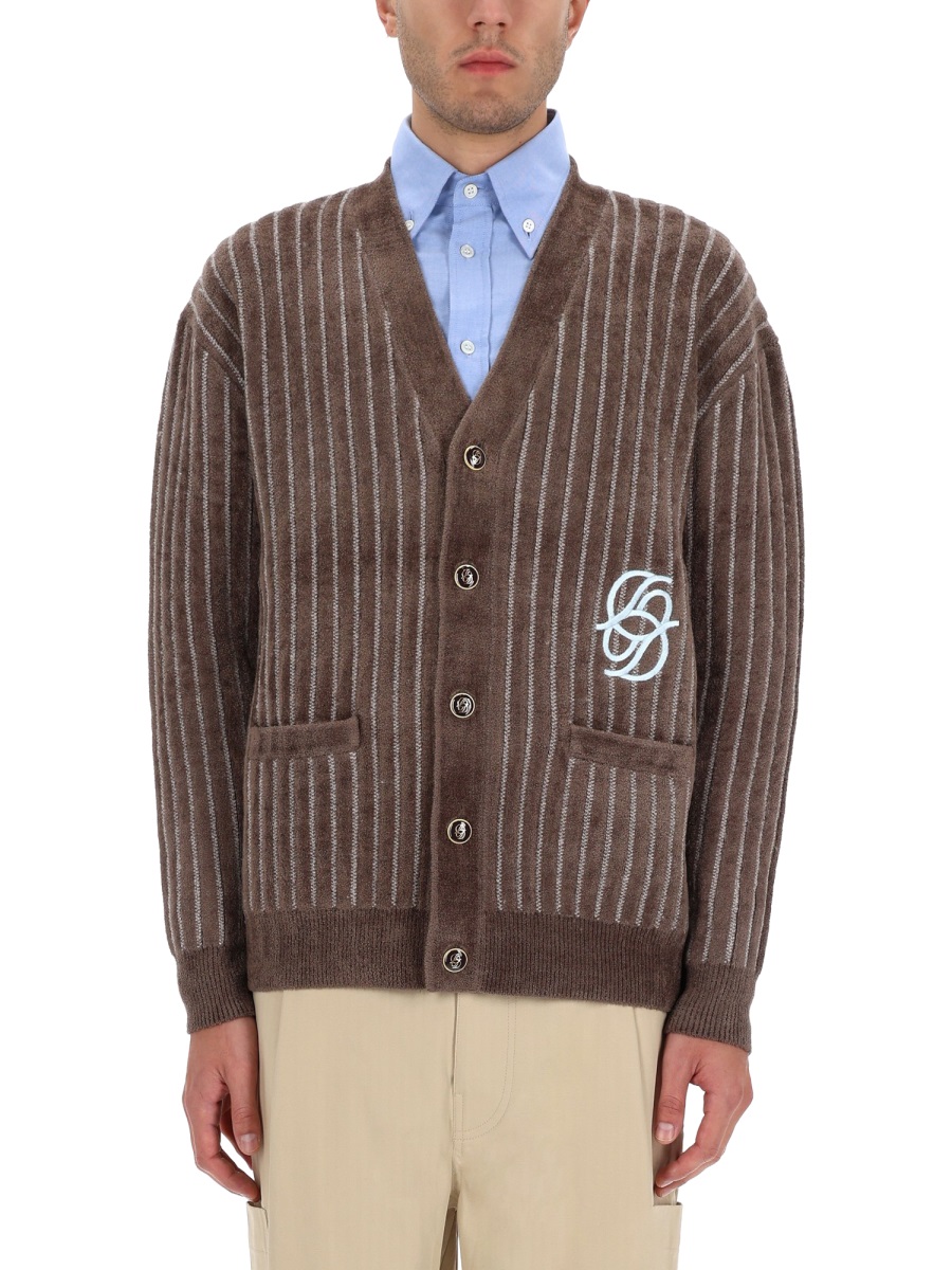 "MONOGRAMME" CARDIGAN CA159VI024KAKI (Drôle De Monsieur / ニット・セーター・カーディガン ) | Drôle De Monsieur (ドロールドムッシュ)