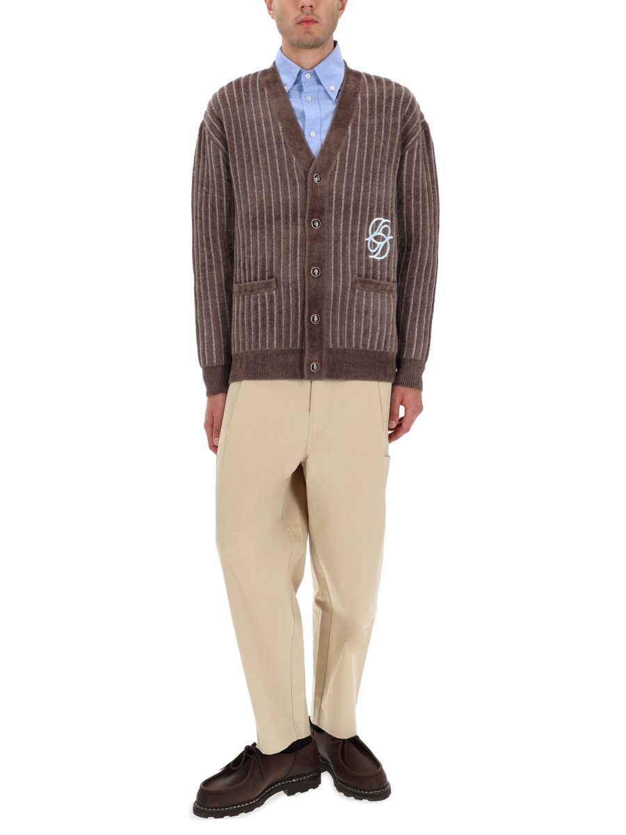 "MONOGRAMME" CARDIGAN CA159VI024KAKI (Drôle De Monsieur / ニット・セーター・カーディガン ) | Drôle De Monsieur (ドロールドムッシュ)(1)
